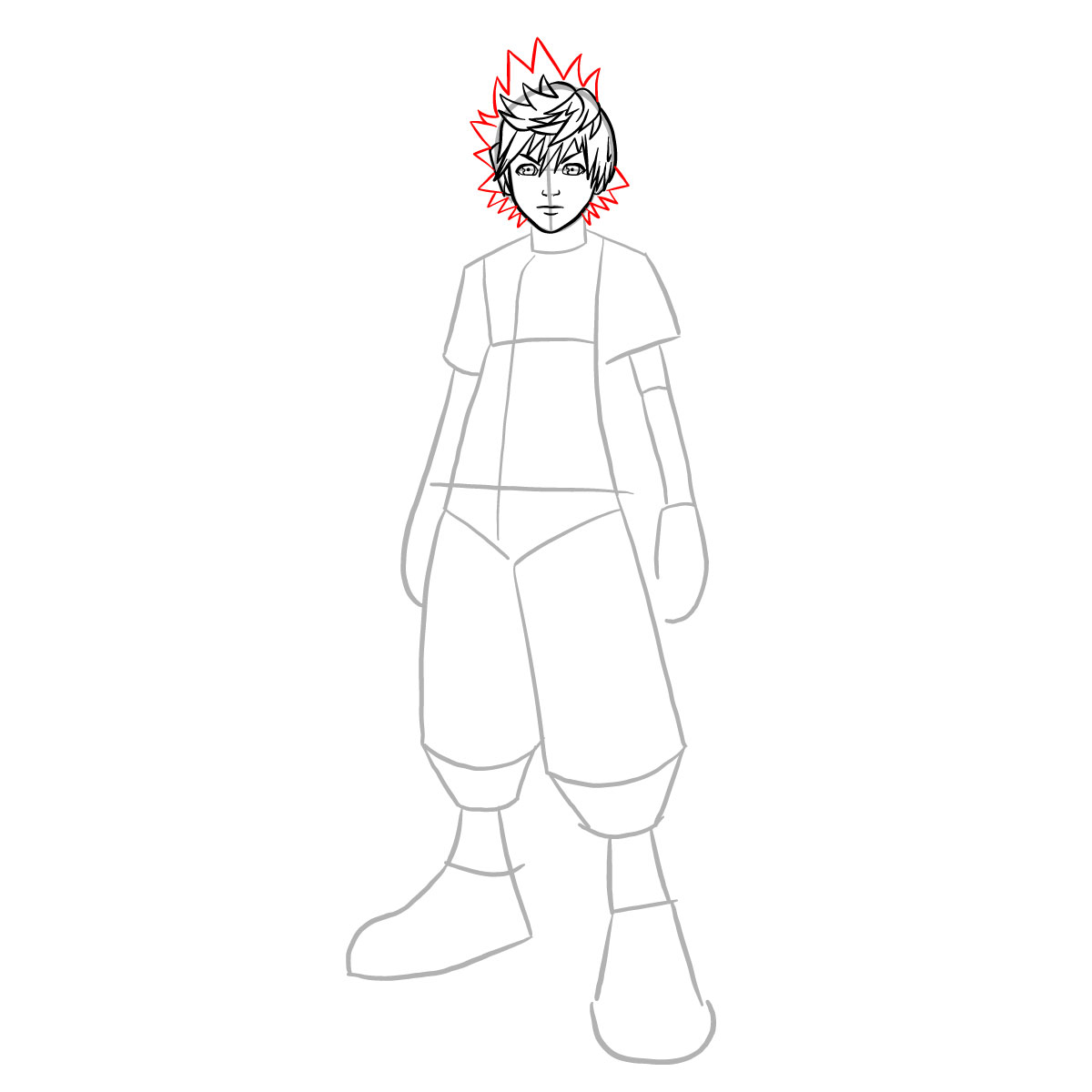 How to draw Ventus - step 16