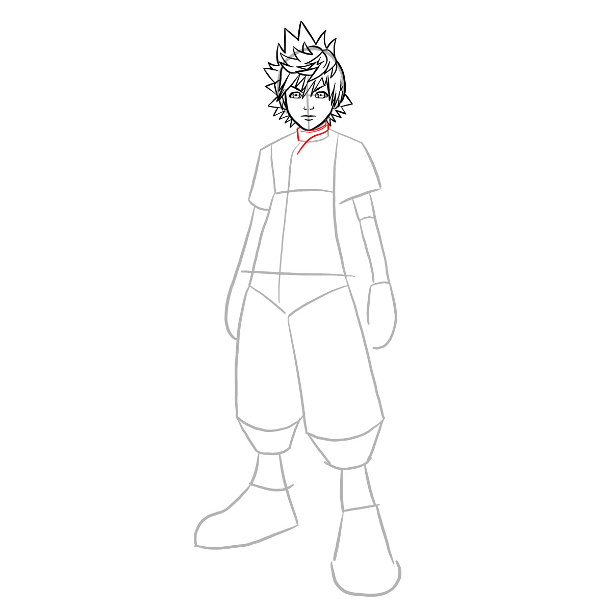 How to draw Ventus - step 17