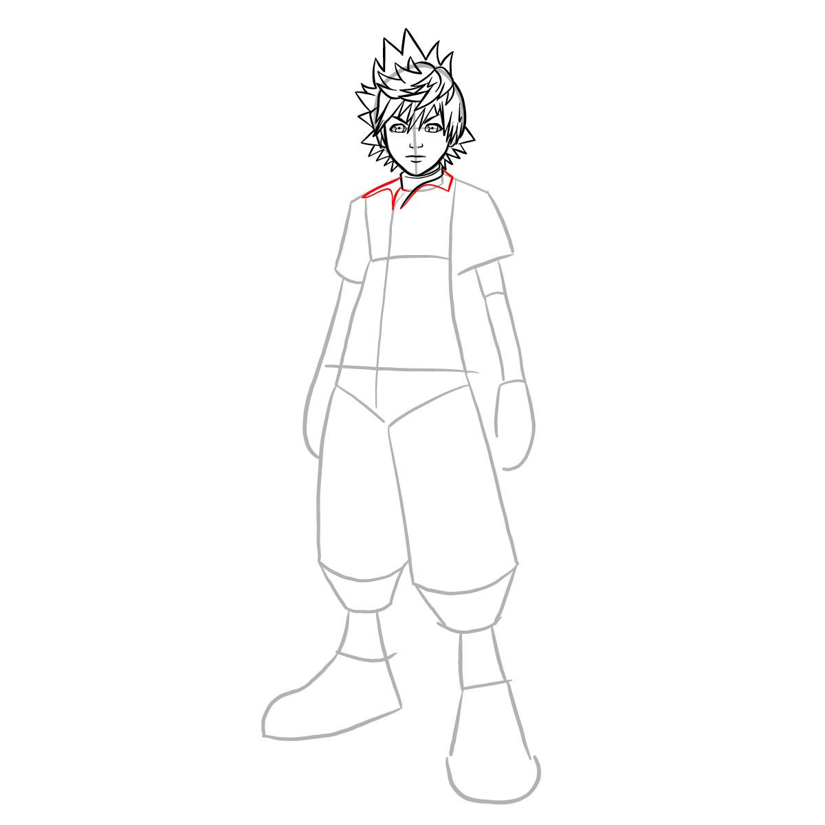 How to draw Ventus - step 18