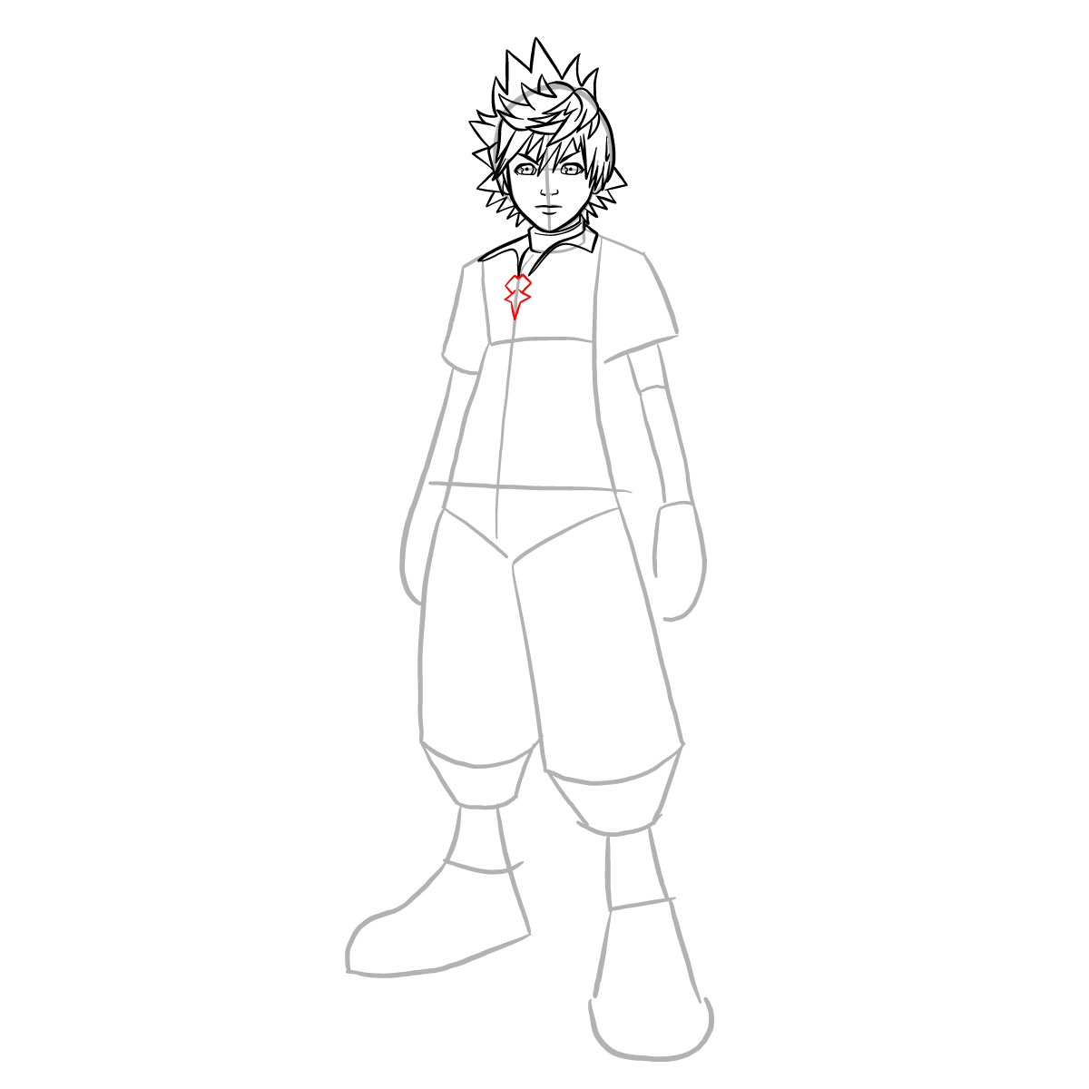 How to draw Ventus - step 19