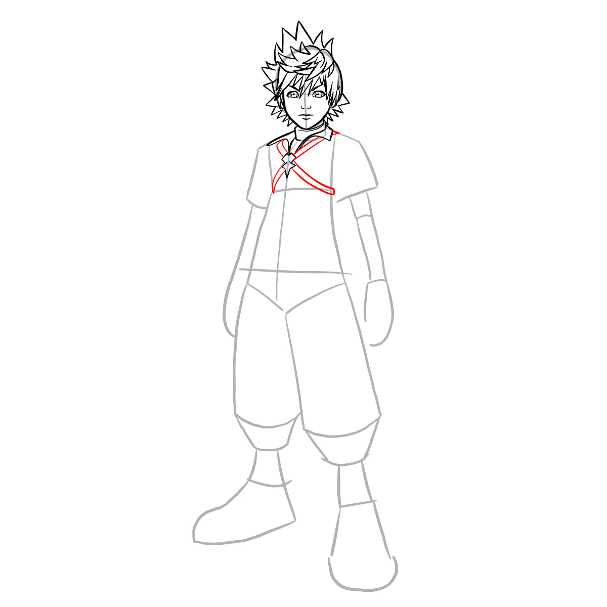 How to draw Ventus - step 20