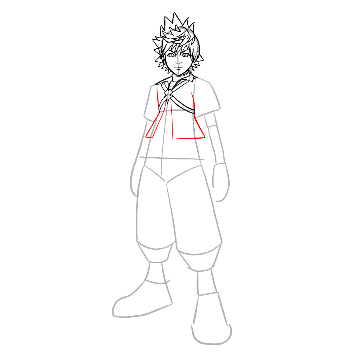 How to draw Ventus - step 21