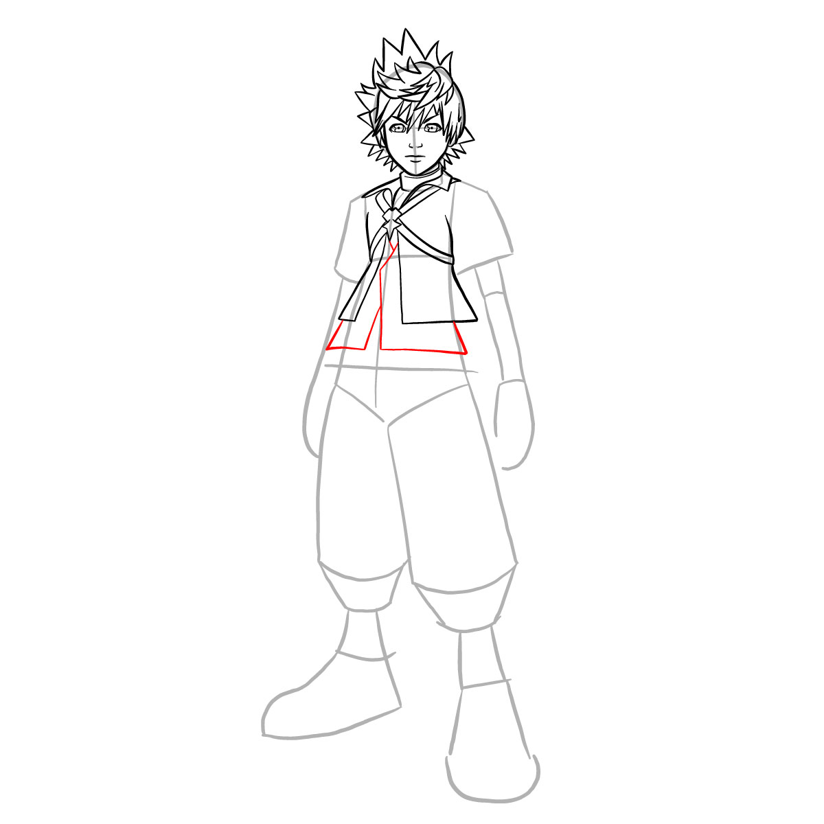 How to draw Ventus - step 22
