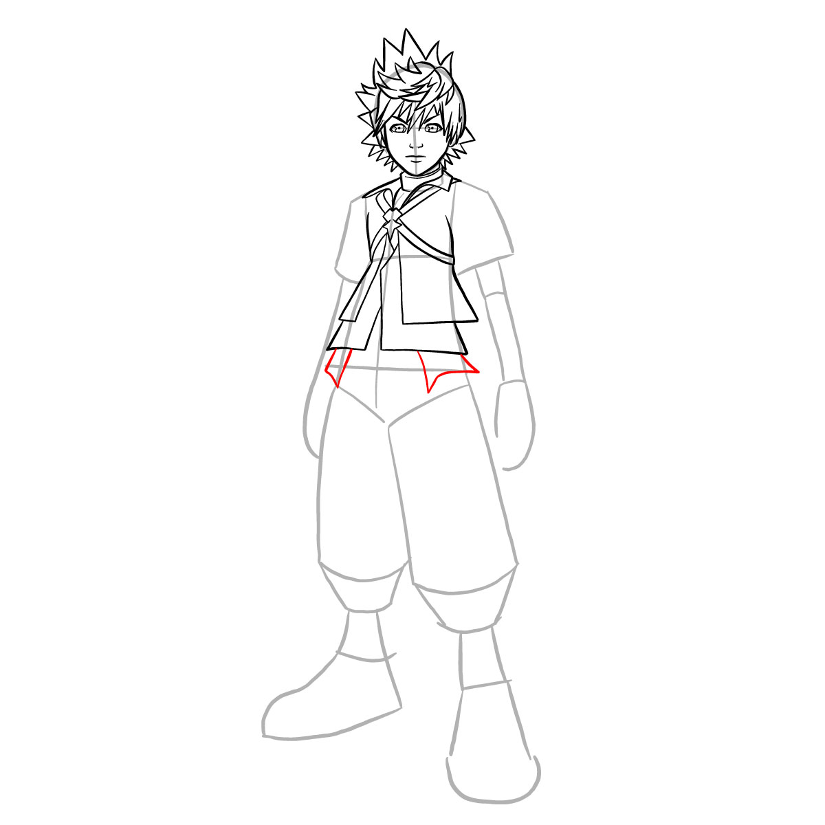 How to draw Ventus - step 23