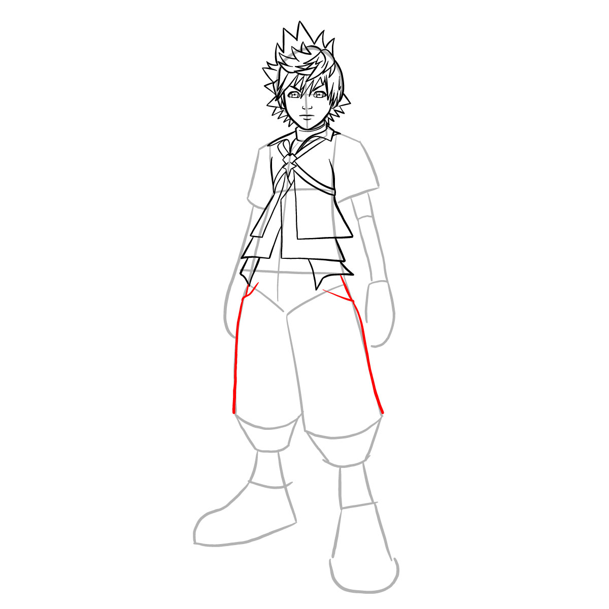 How to draw Ventus - step 24