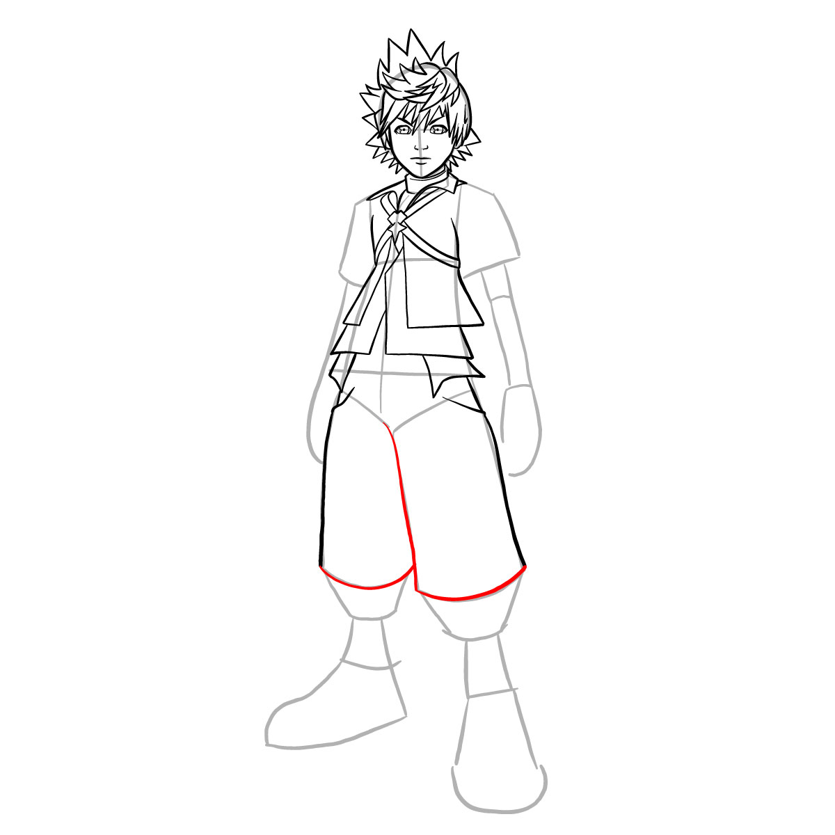 How to draw Ventus - step 25