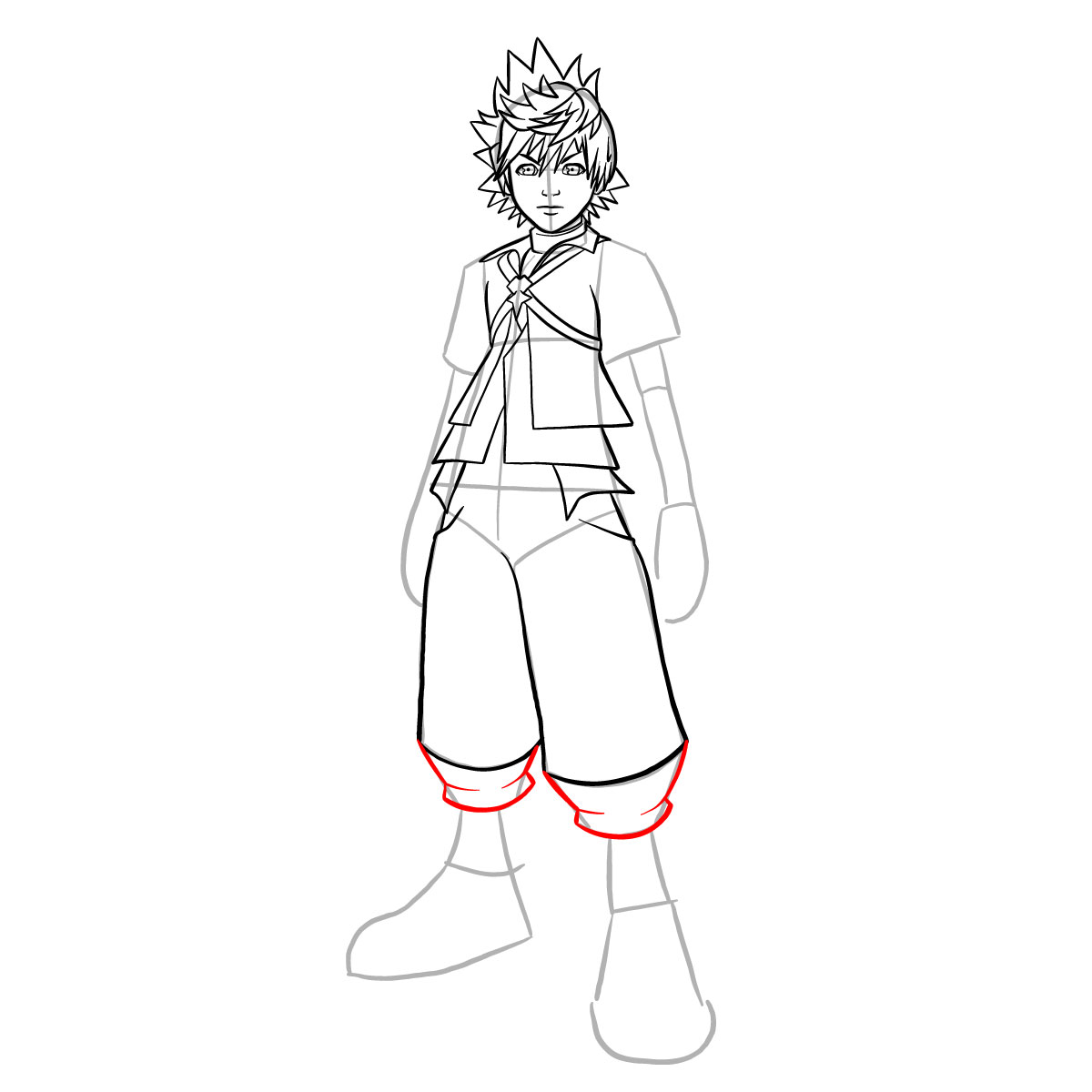 How to draw Ventus - step 26