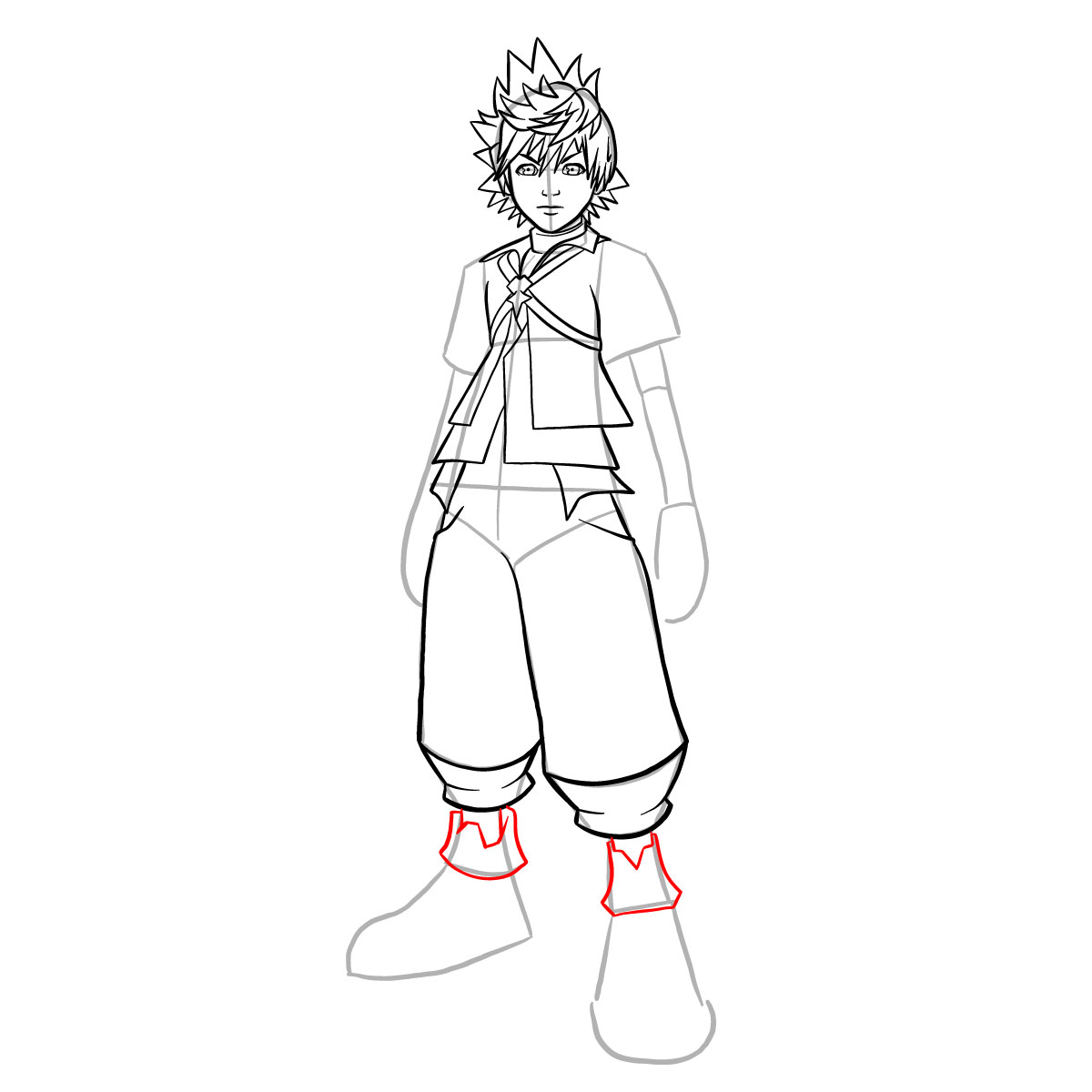 How to draw Ventus - step 27