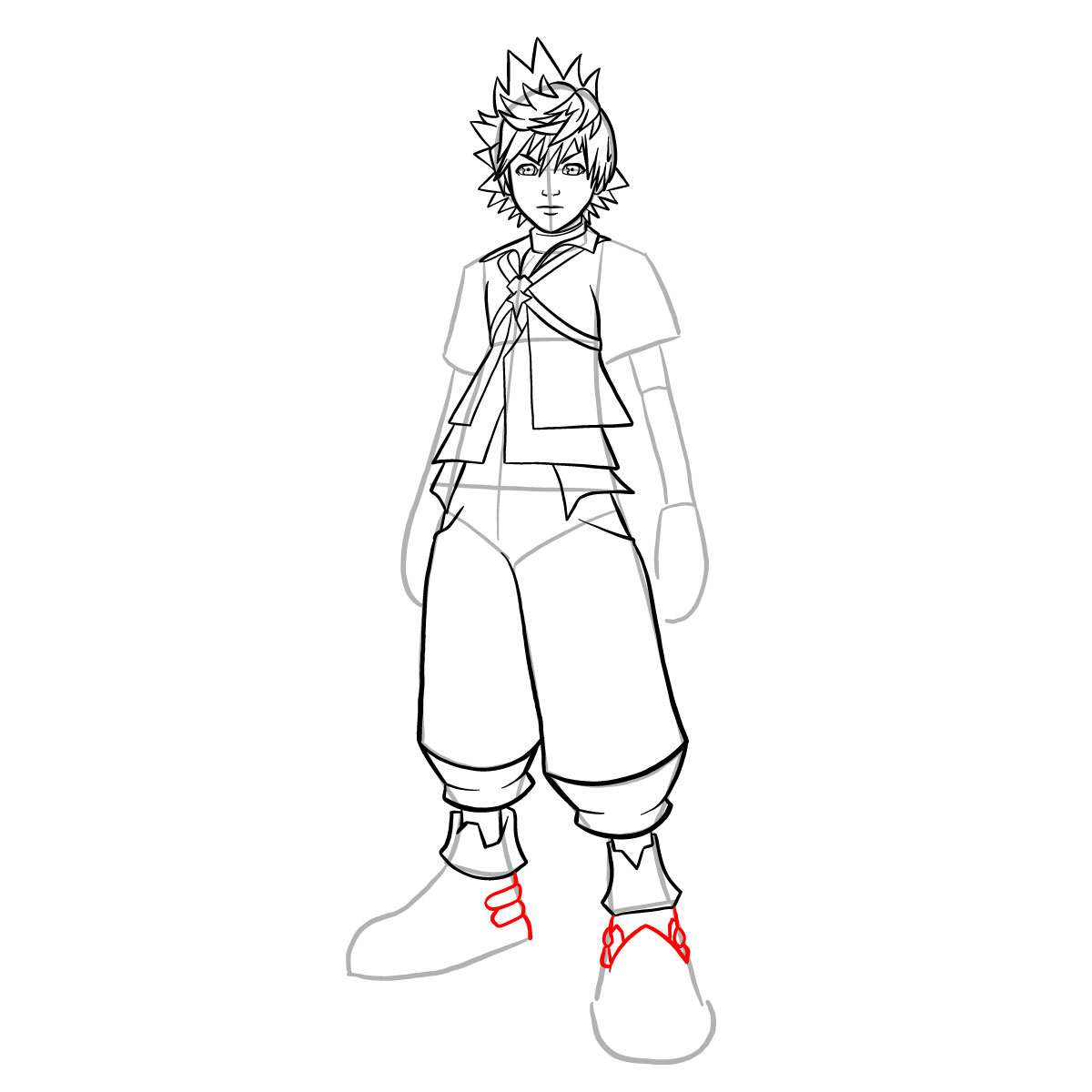 How to draw Ventus - step 28