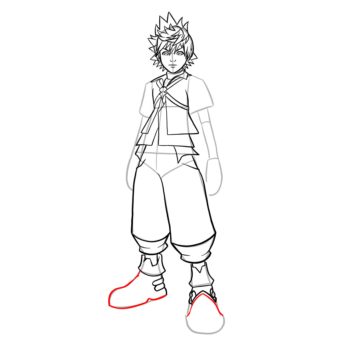 How to draw Ventus - step 29