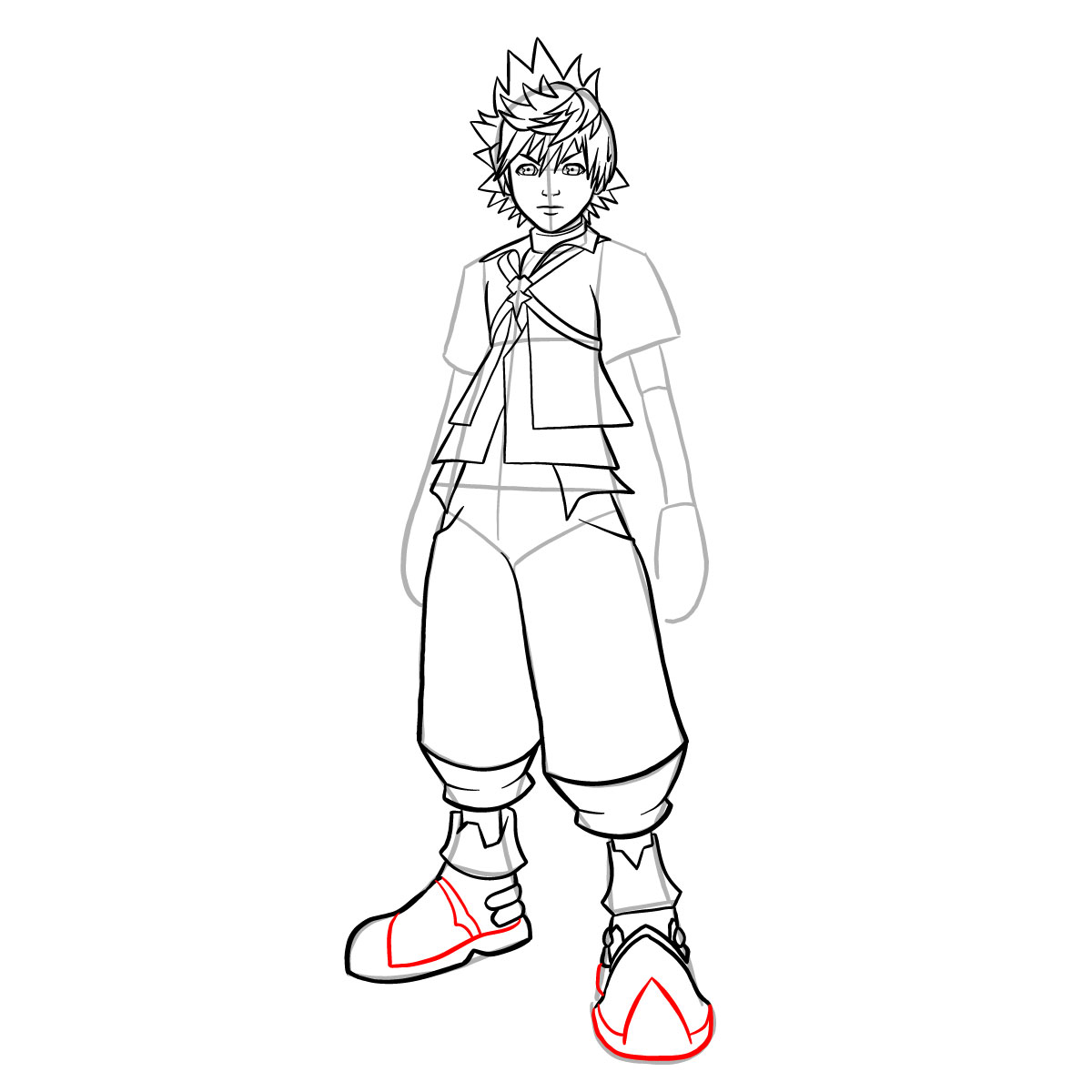 How to draw Ventus - step 30