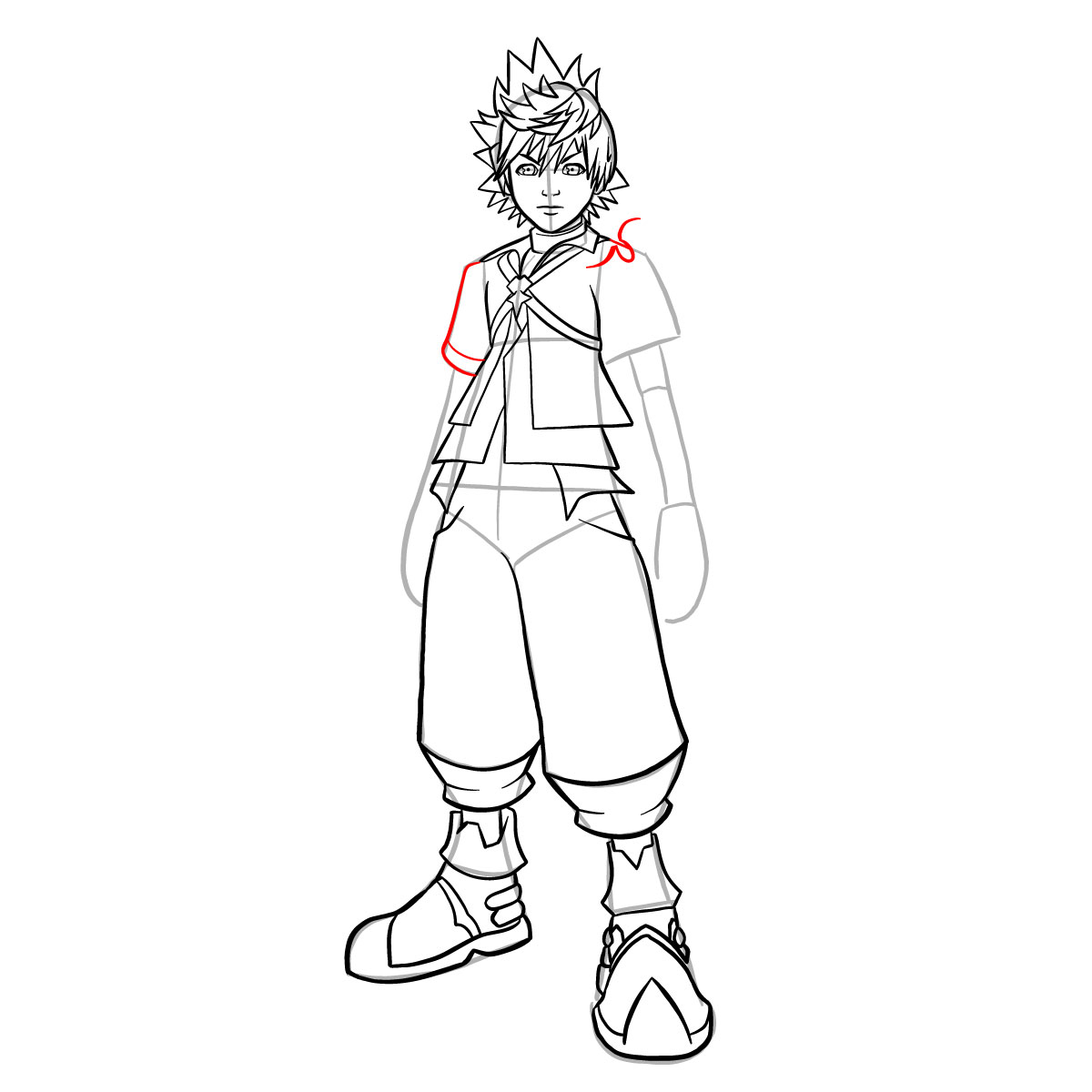 How to draw Ventus - step 31