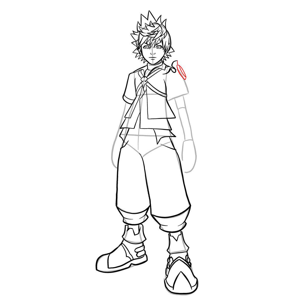 How to draw Ventus - step 32