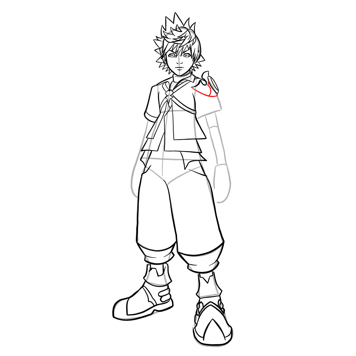 How to draw Ventus - step 33