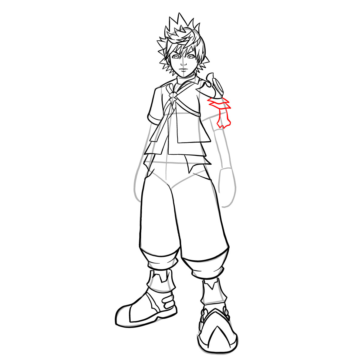 How to draw Ventus - step 34