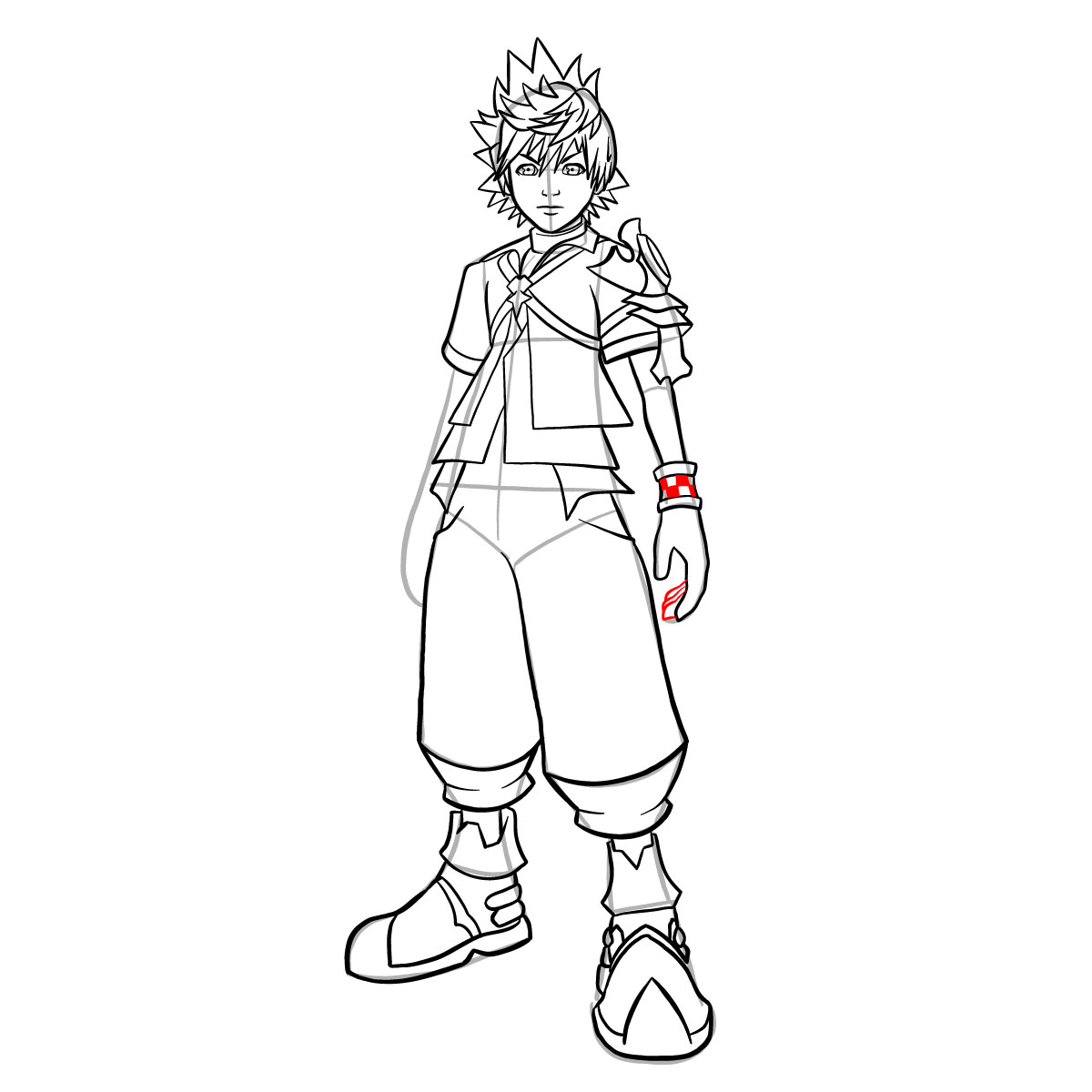 How to draw Ventus - step 38