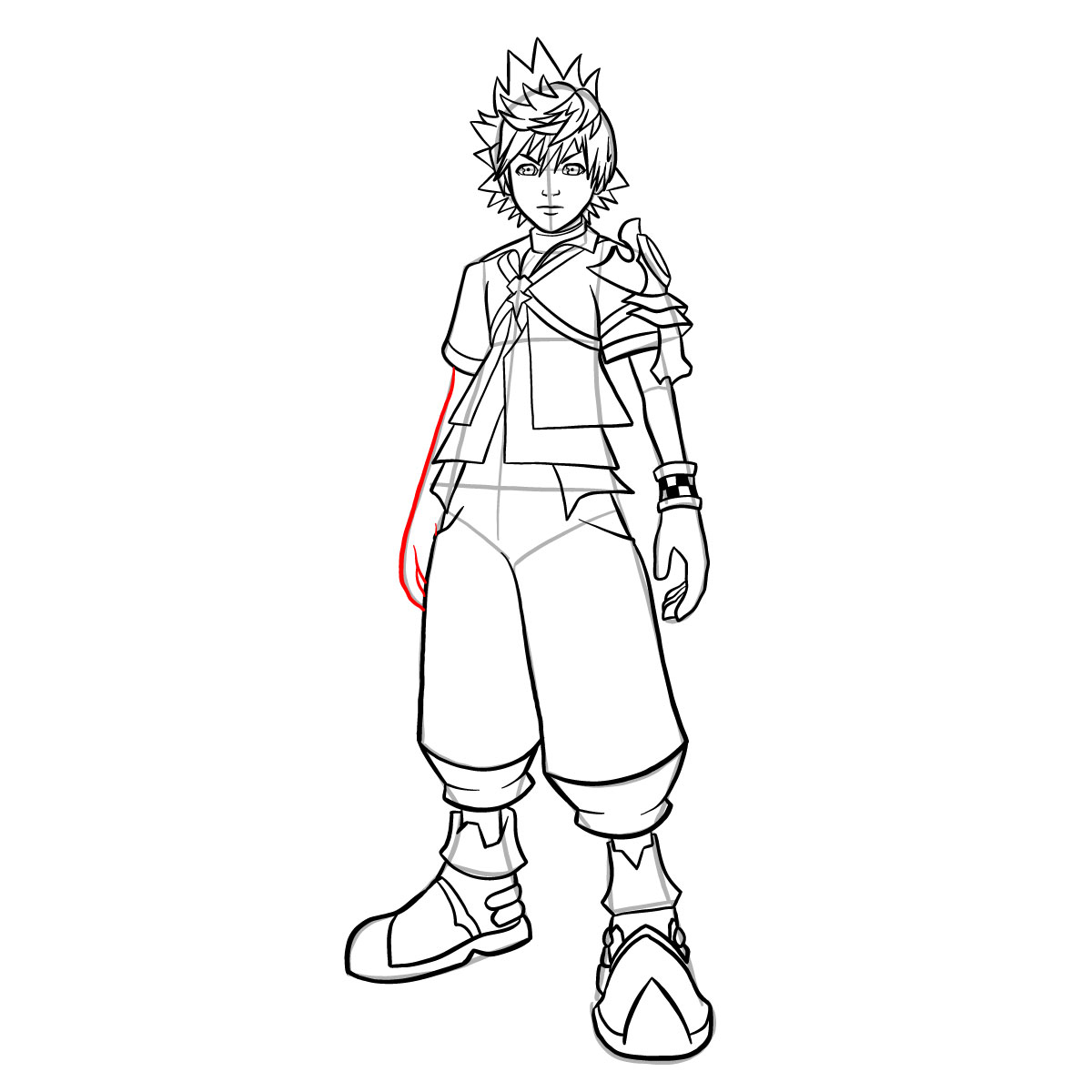 How to draw Ventus - step 39