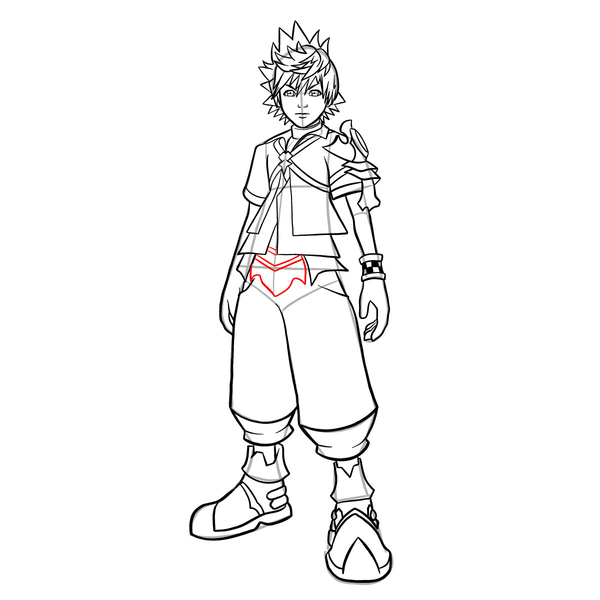 How to draw Ventus - step 40