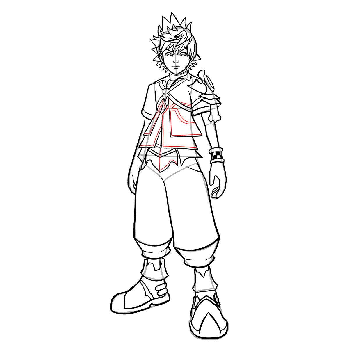How to draw Ventus - step 41
