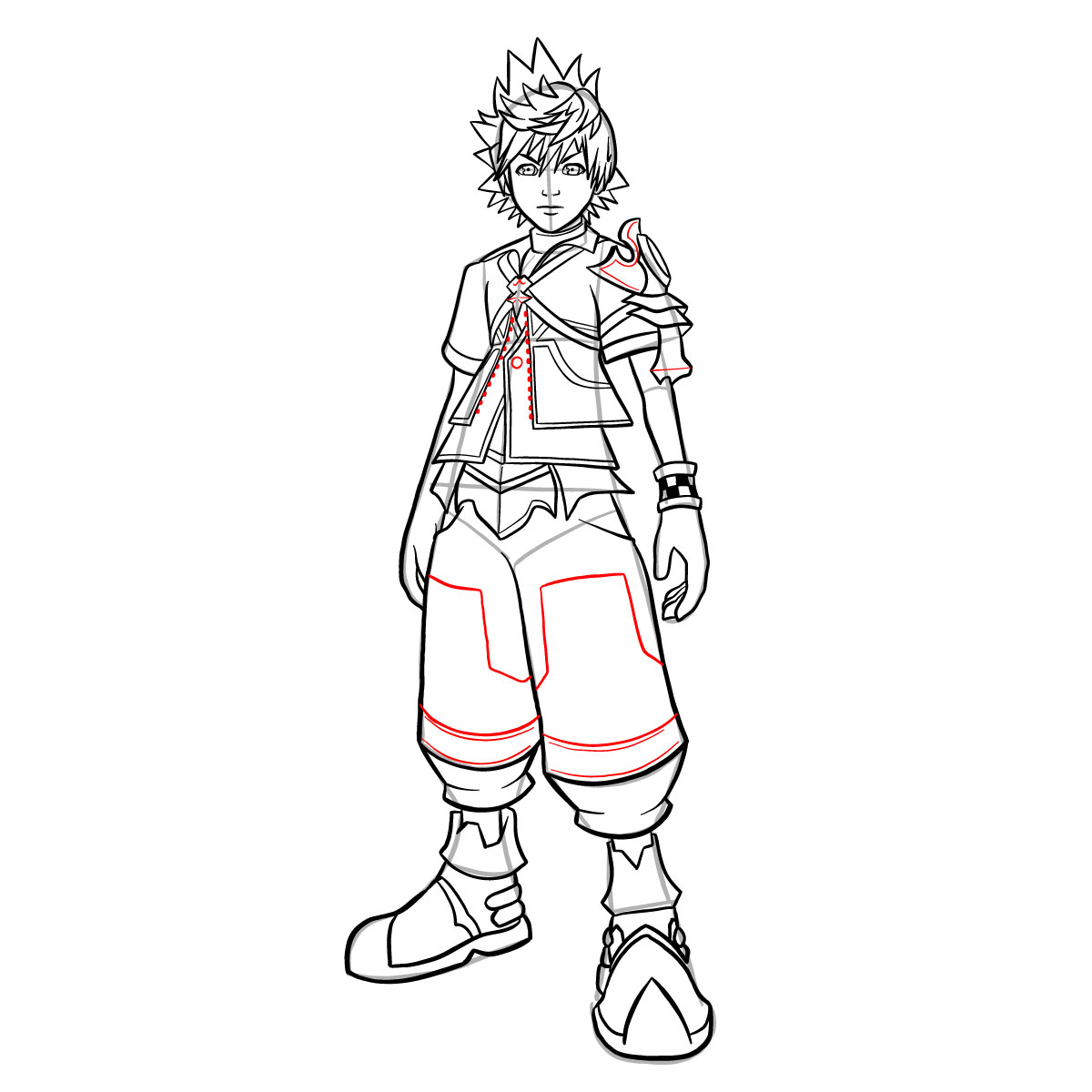 How to draw Ventus - step 42