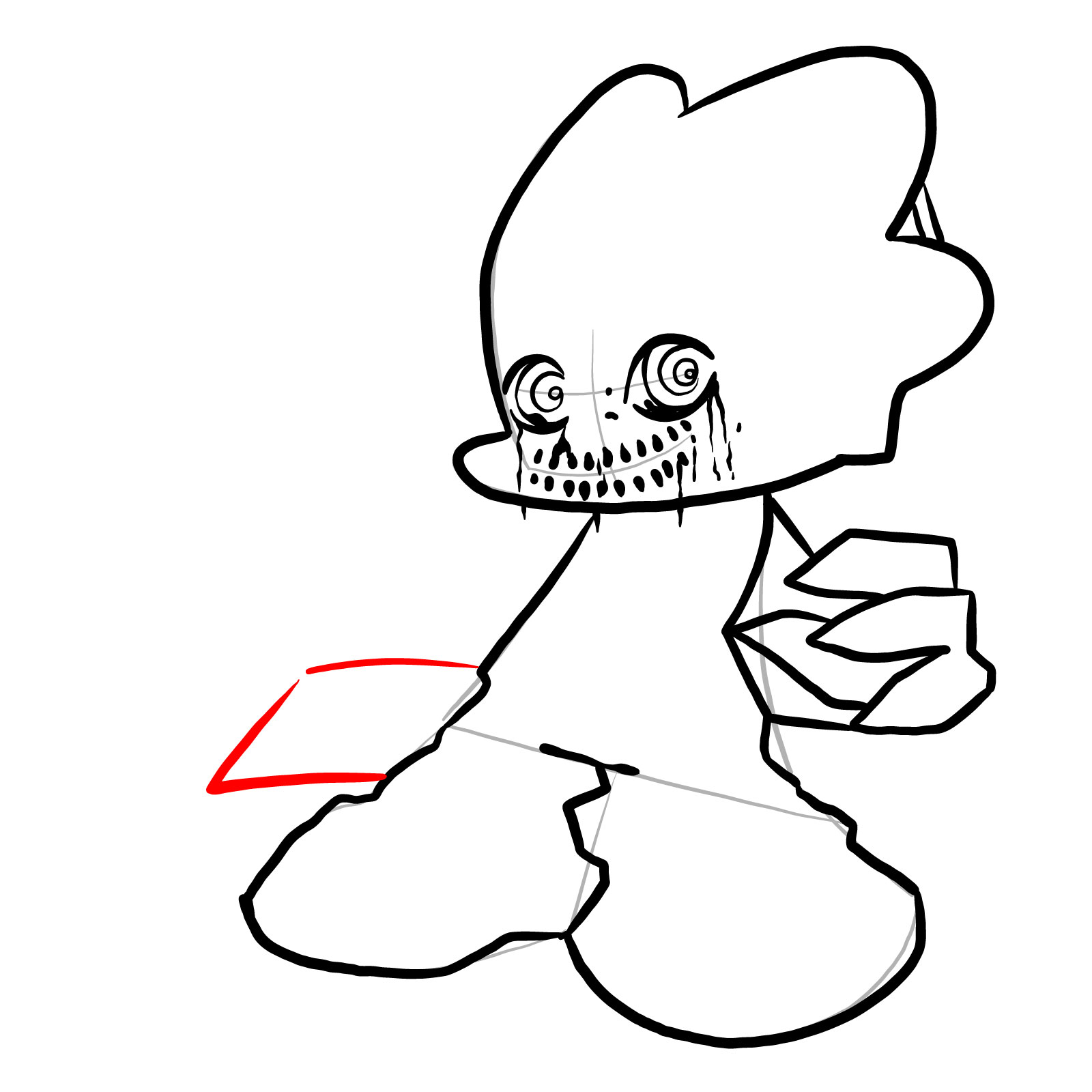 How to draw Corrupted Pico - step 22