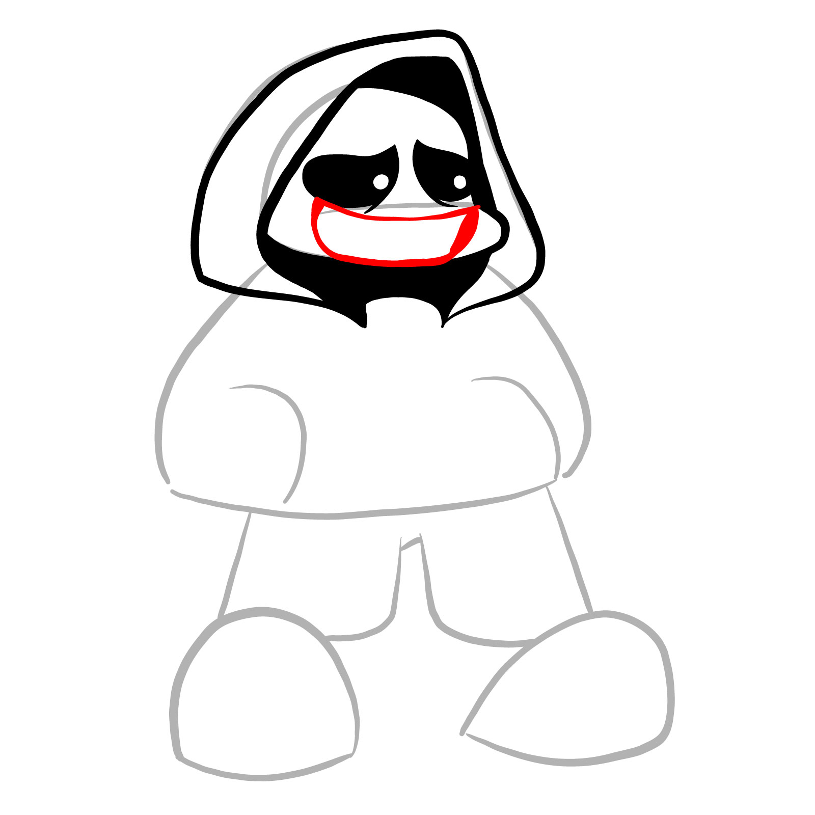 How to draw Murder!Sans from FNF - step 10