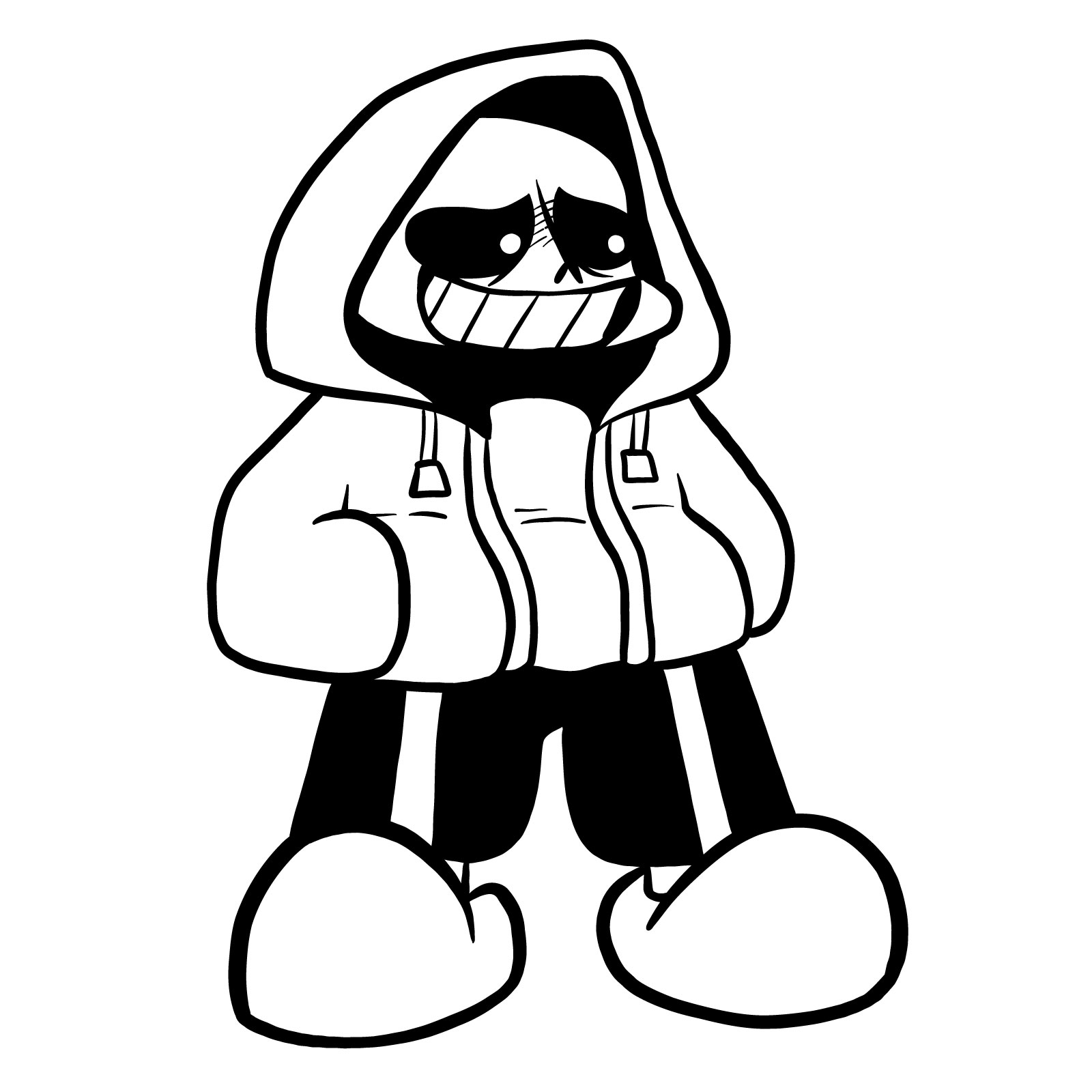 How To Draw KILLER SANS from FRIDAY NIGHT FUNKIN