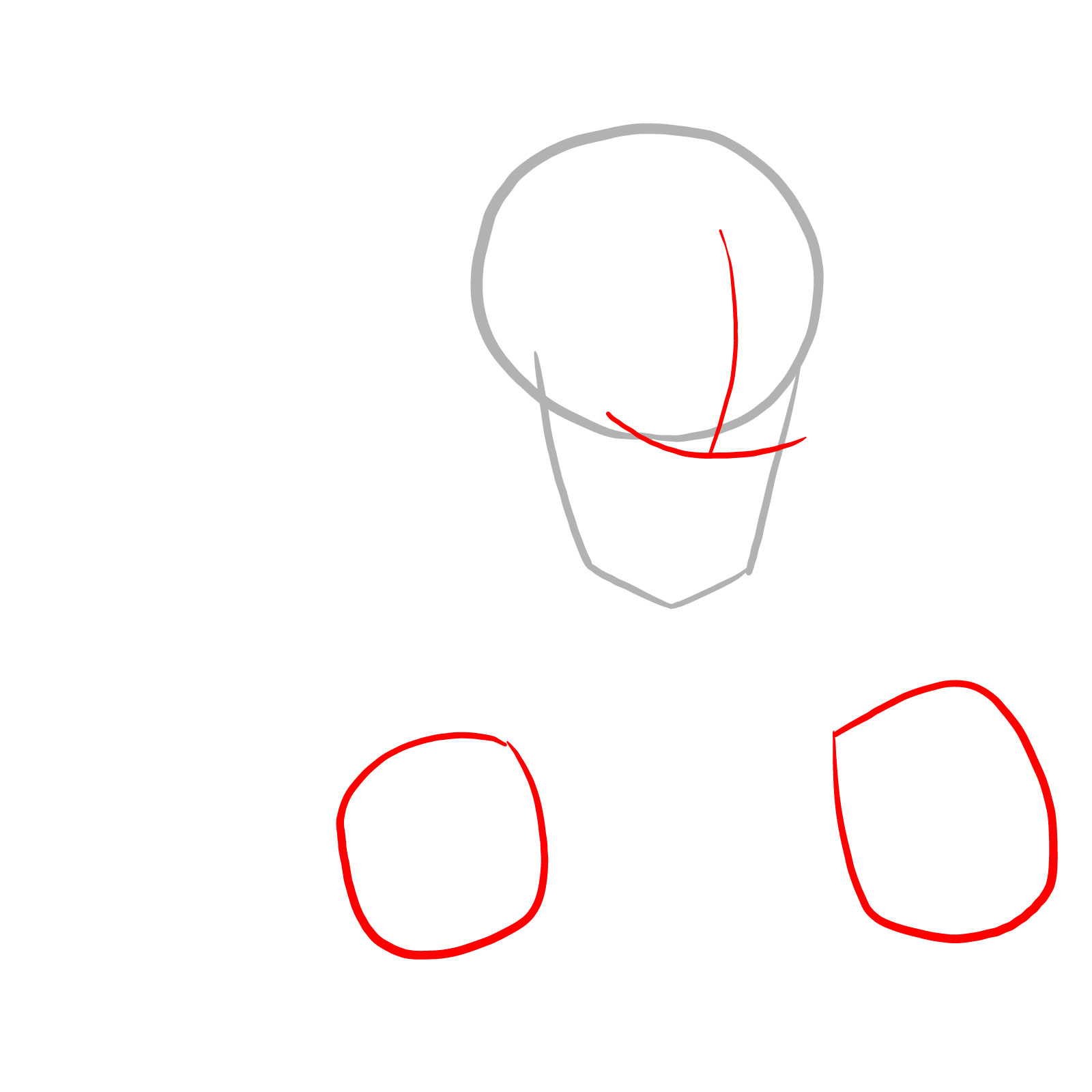How to draw Phantom!Papyrus from FNF - step 02