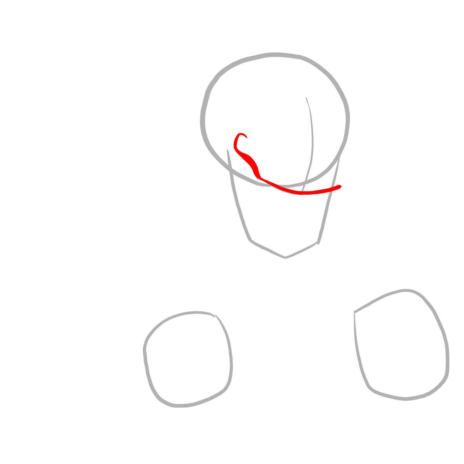 How to draw Phantom!Papyrus from FNF - step 03
