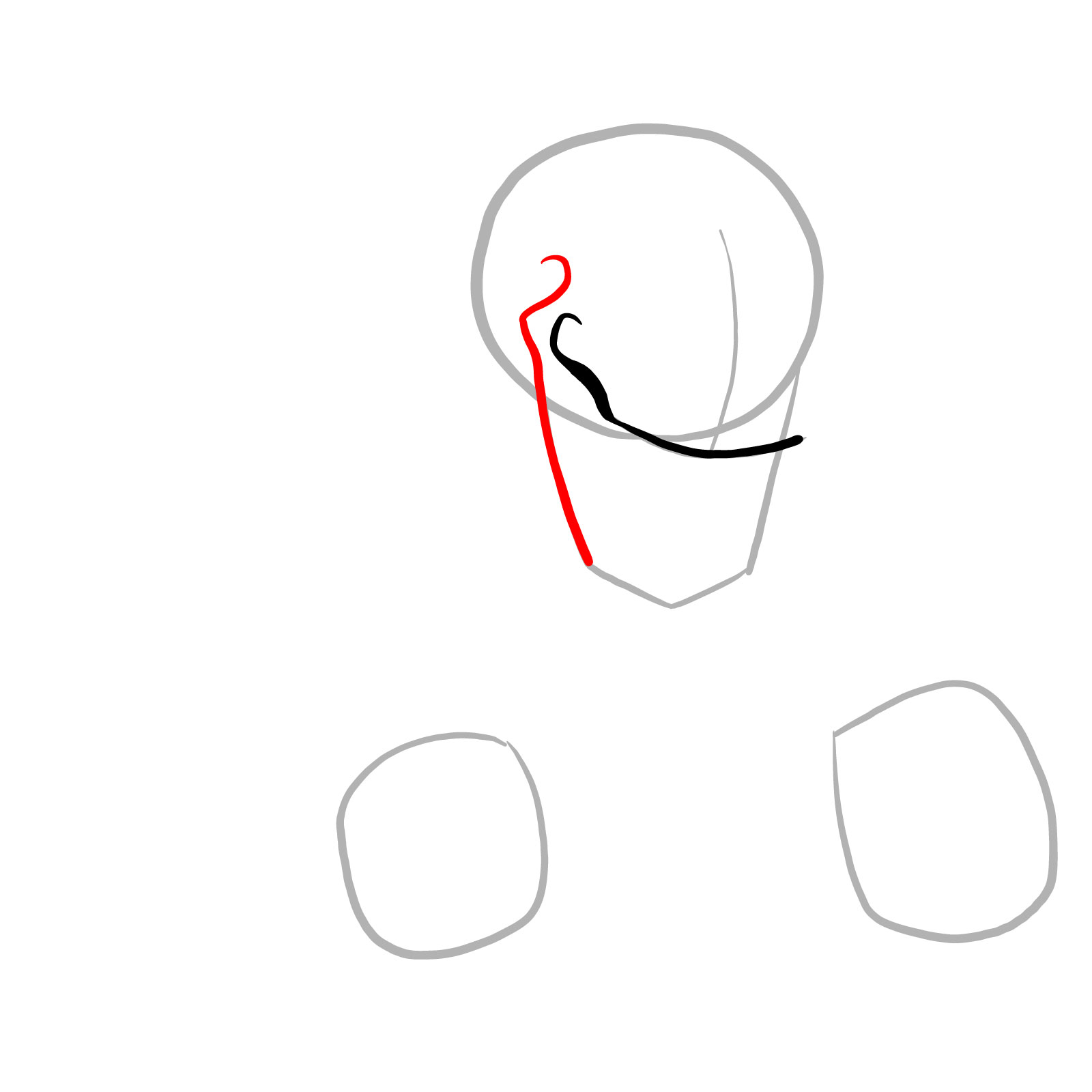 How to draw Phantom!Papyrus from FNF - step 04