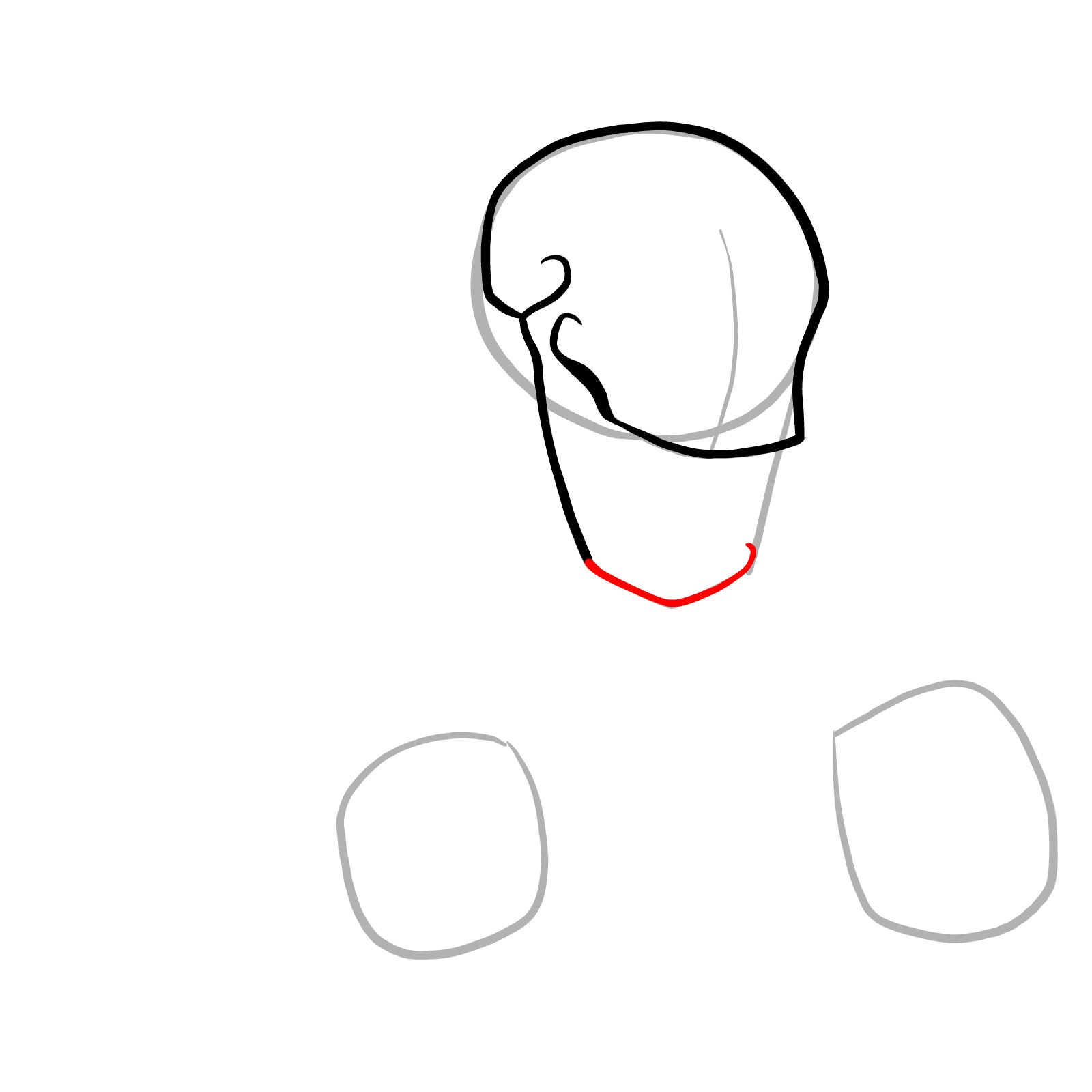 How to draw Phantom!Papyrus from FNF - step 06