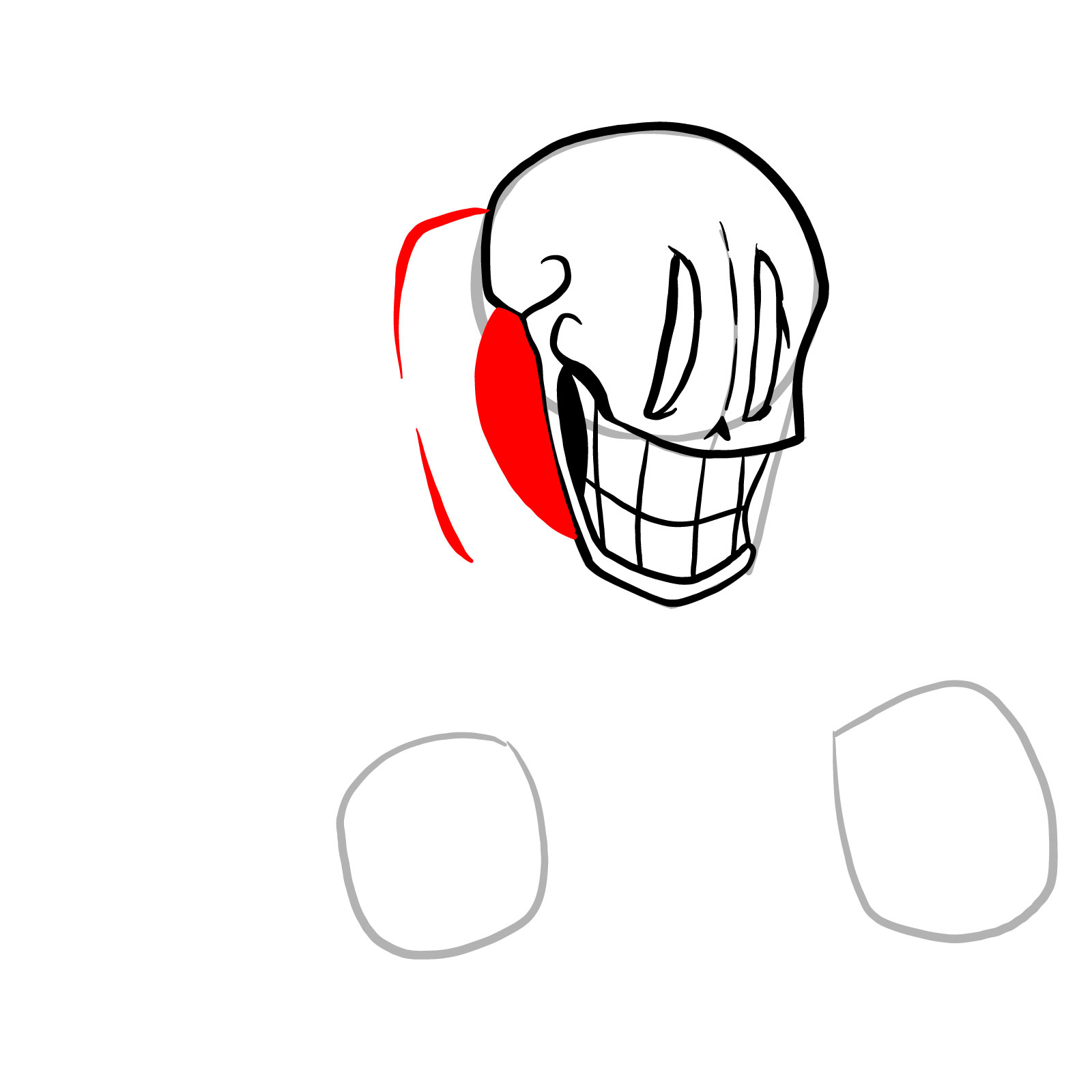 How to draw Phantom!Papyrus from FNF - step 12