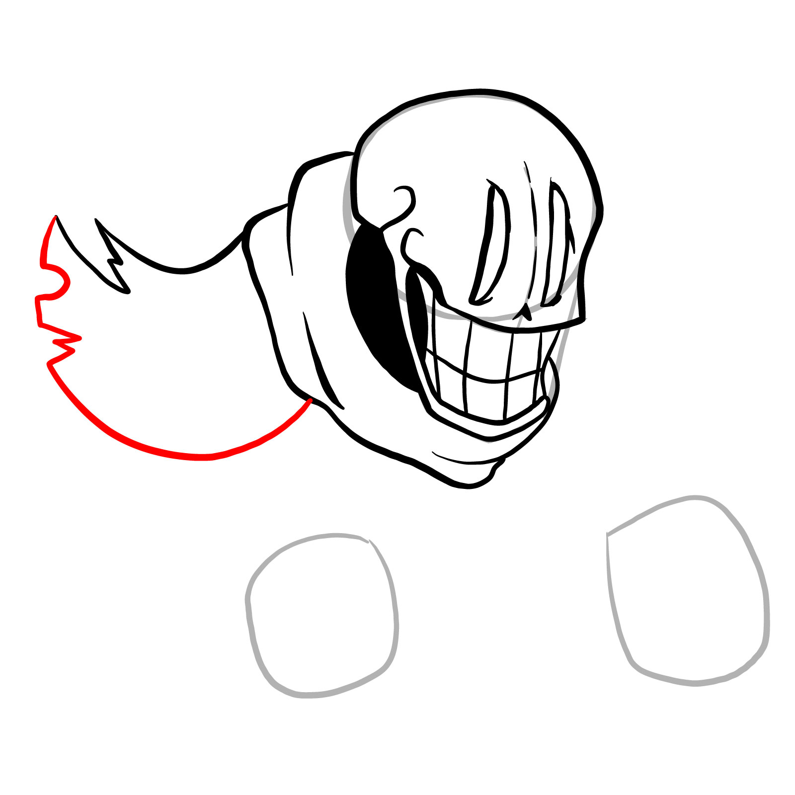 How to draw Phantom!Papyrus from FNF - step 15