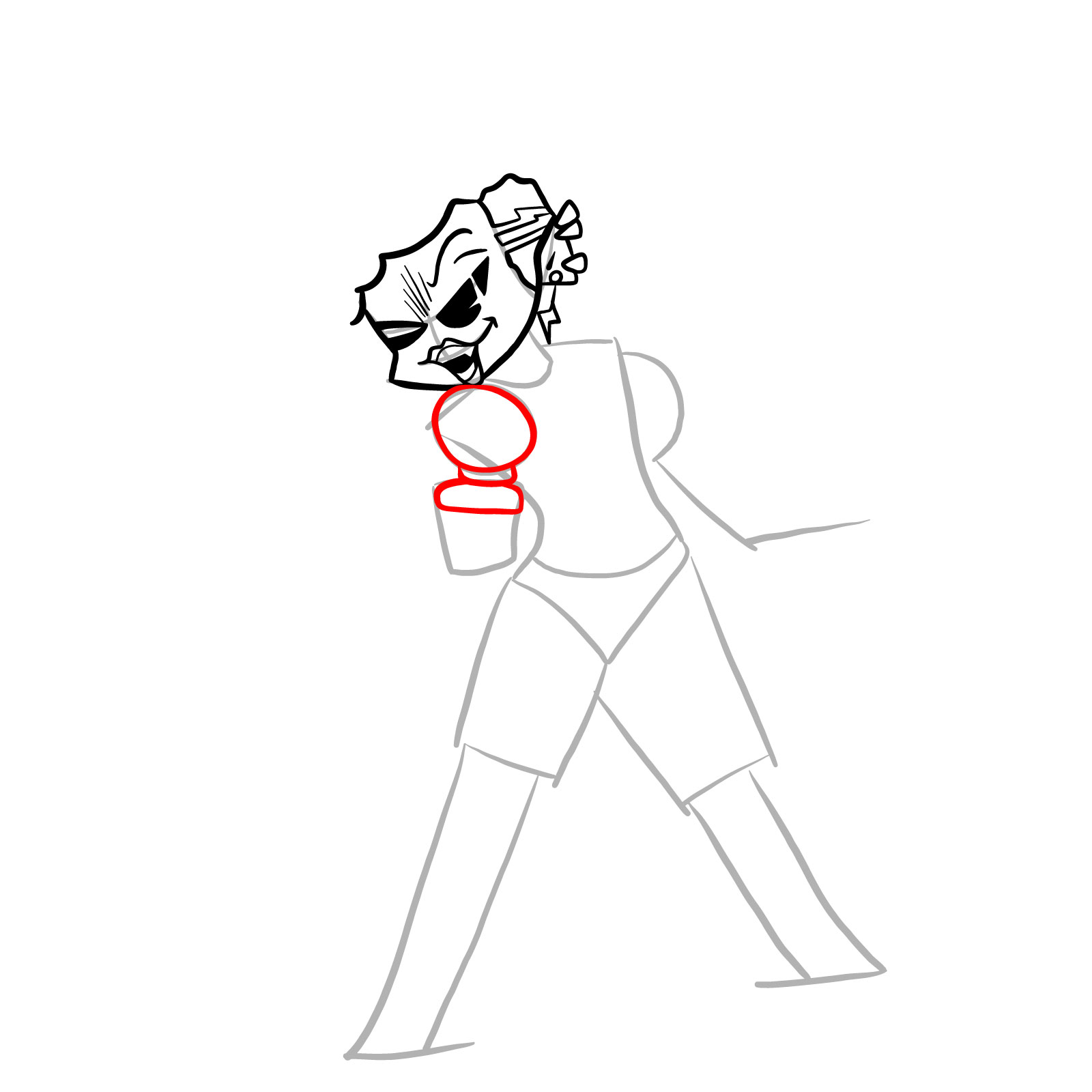 How to draw Hellbeats Mommy Mearest - step 12