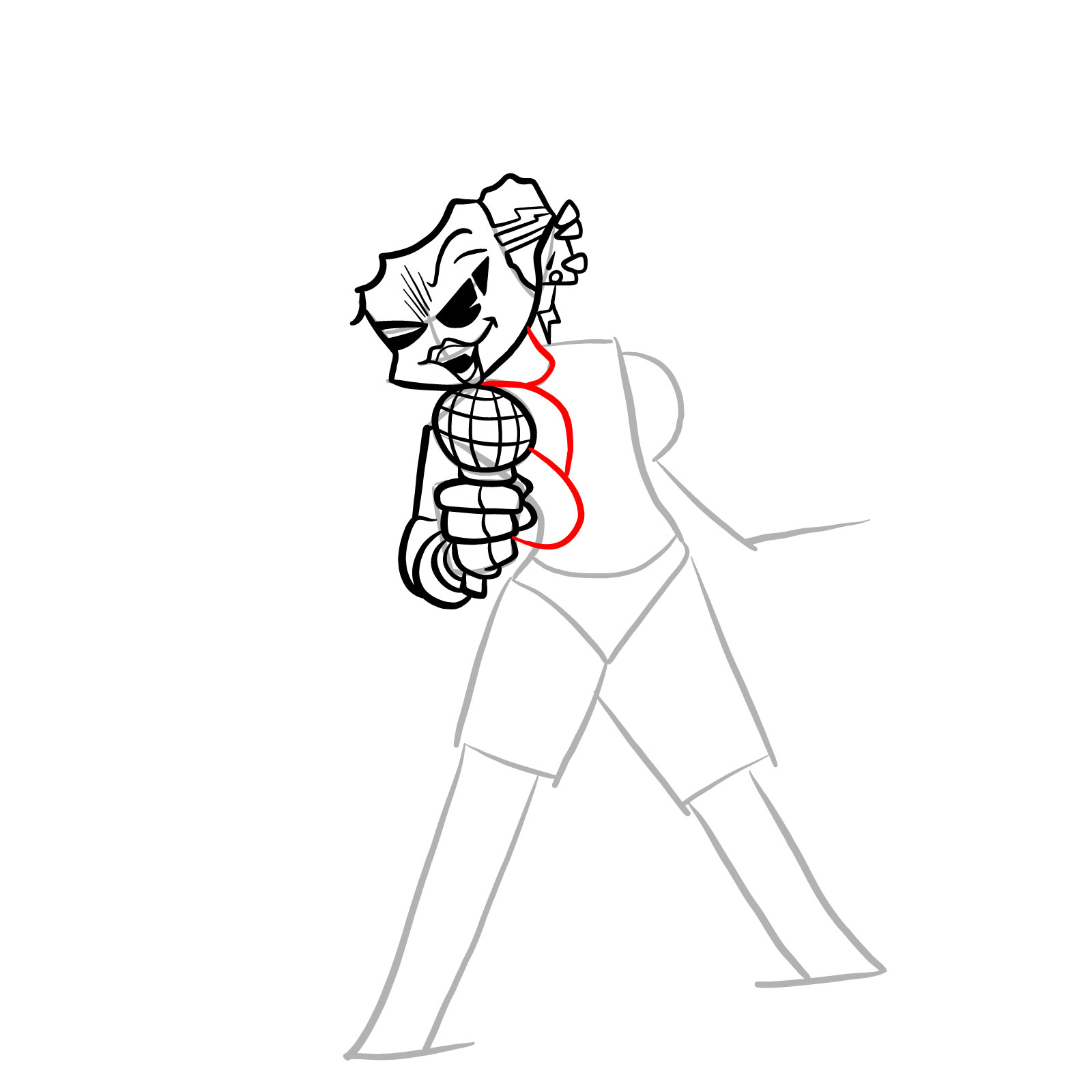 How to draw Hellbeats Mommy Mearest - step 17