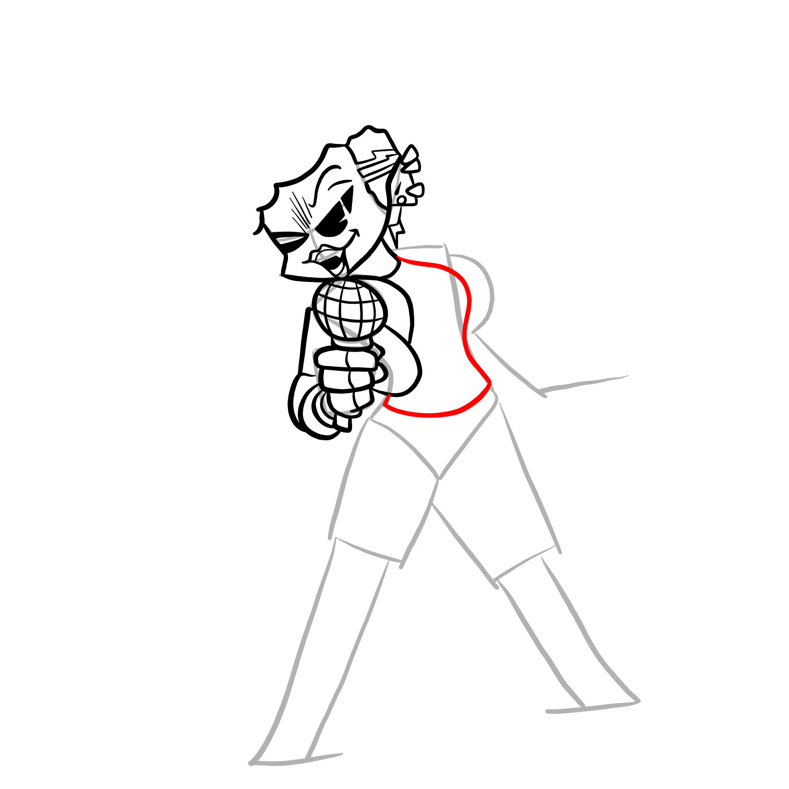 How to draw Hellbeats Mommy Mearest - step 18