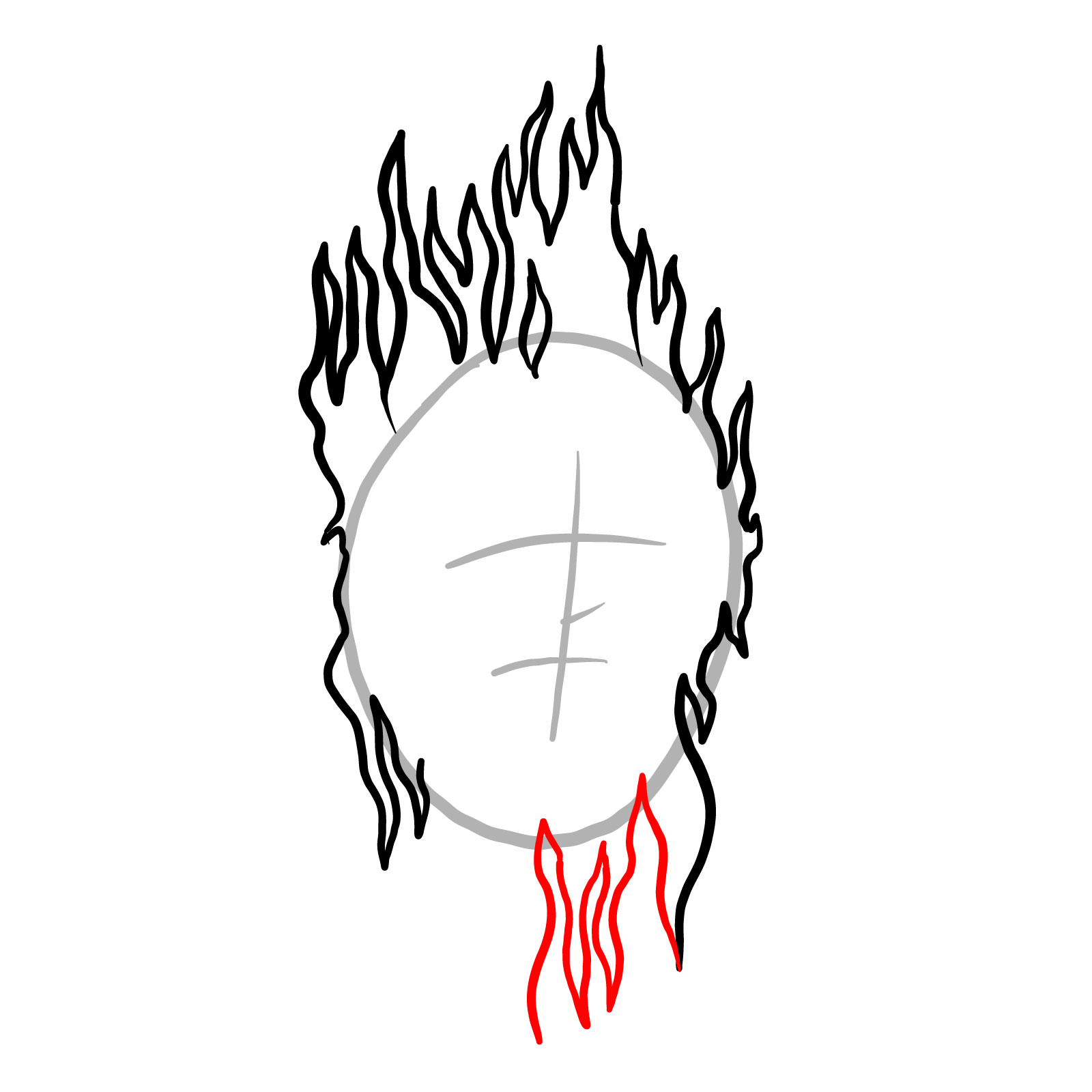 How to draw Hellbeats Spirit - step 07