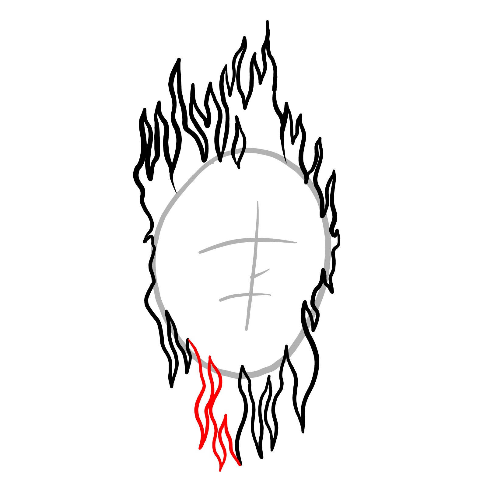 How to draw Hellbeats Spirit - step 08