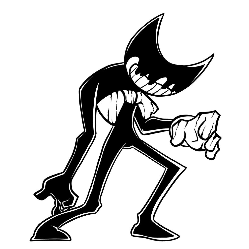 How To Draw FNF MOD Character - Indie Cross Bendy by DrawingAnimalsHowTo on  DeviantArt