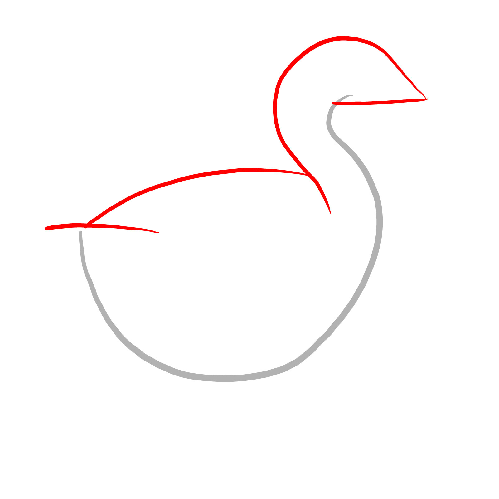 How to draw The Goose (FNF: Indie Cross) - step 02