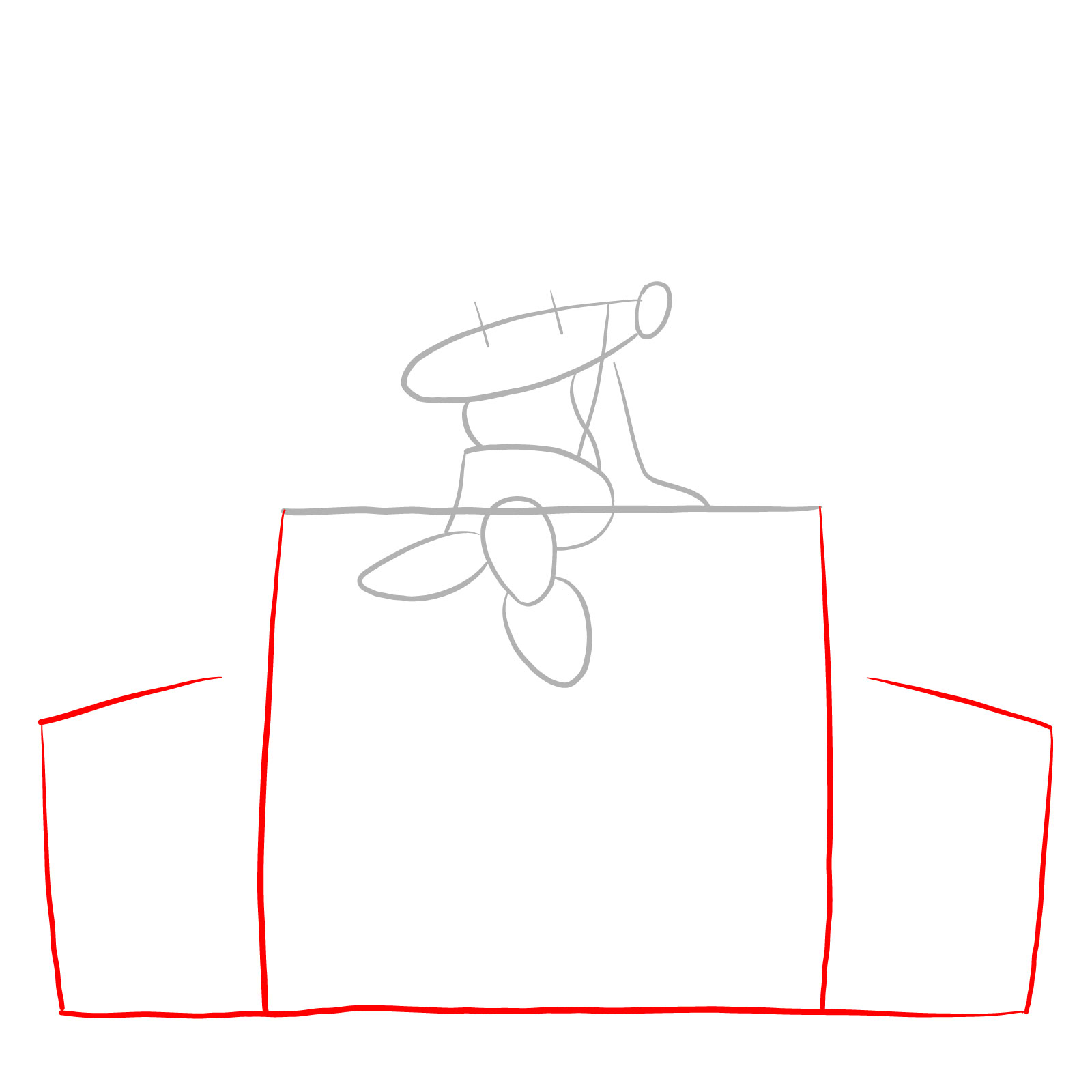 How to draw Girlfriend sitting on the speakers - step 03