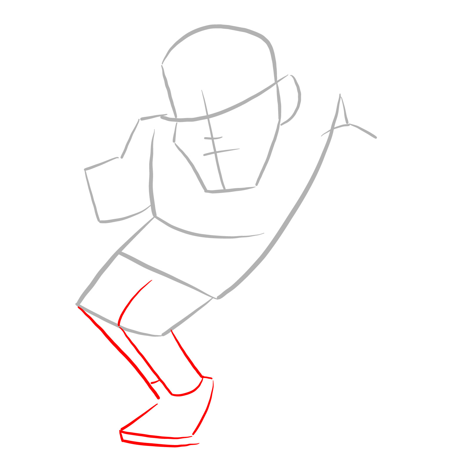 How to draw a Soft Henchman - step 03