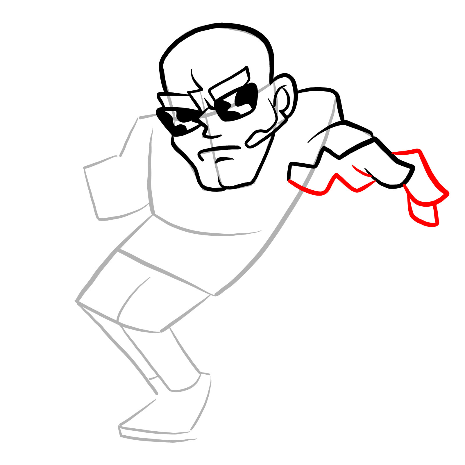How to draw a Soft Henchman - step 14