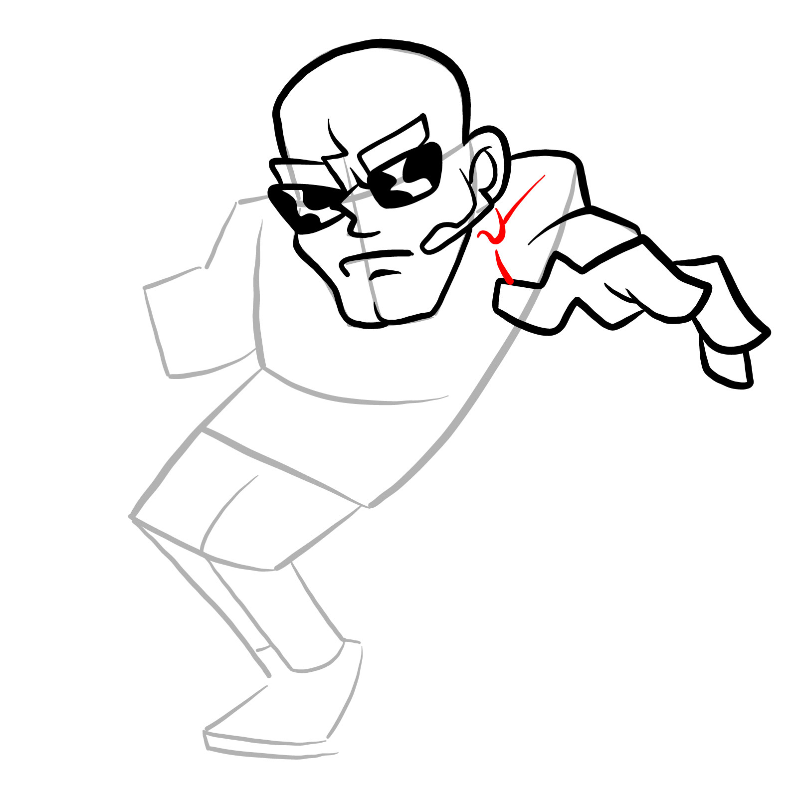How to draw a Soft Henchman - step 15