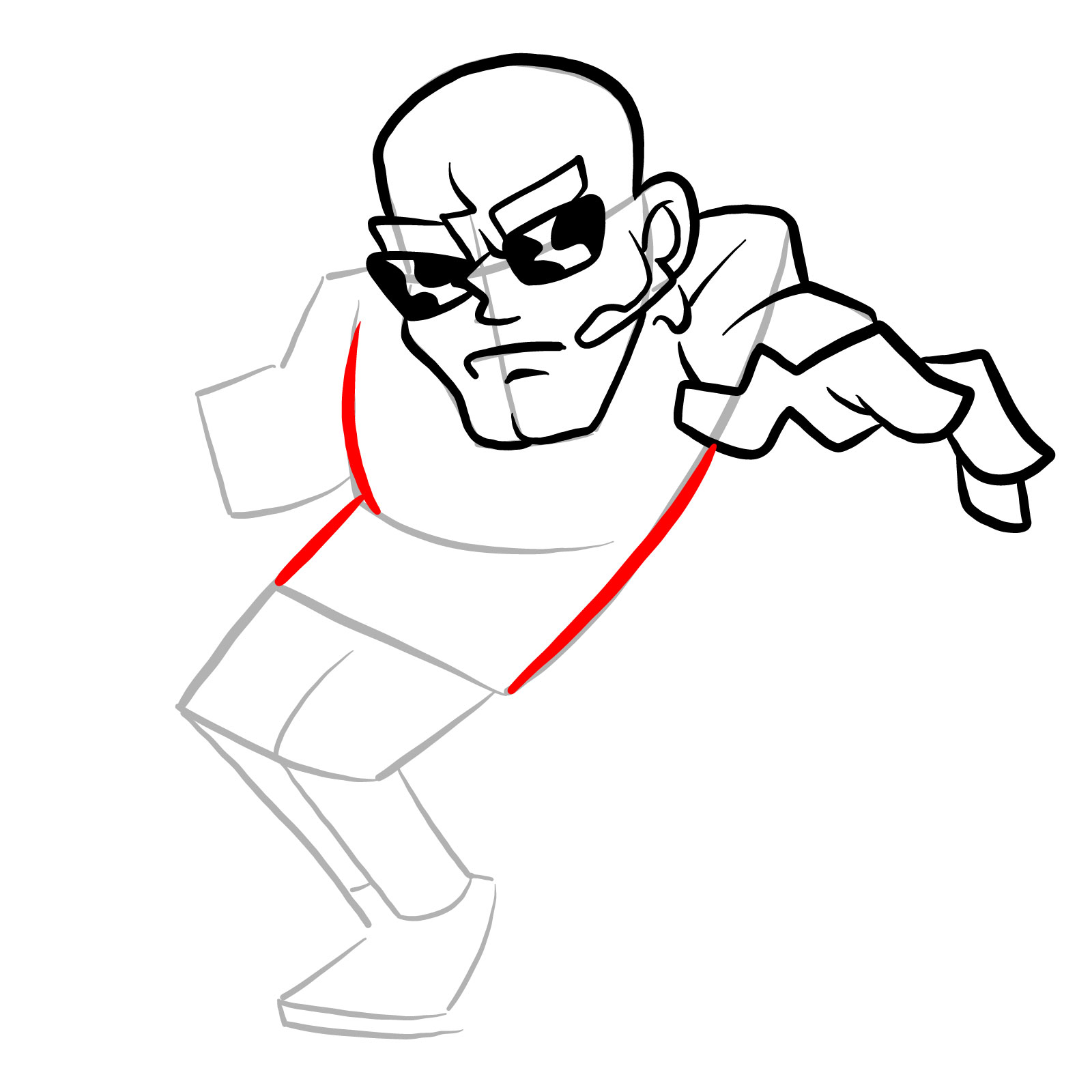 How to draw a Soft Henchman - step 16