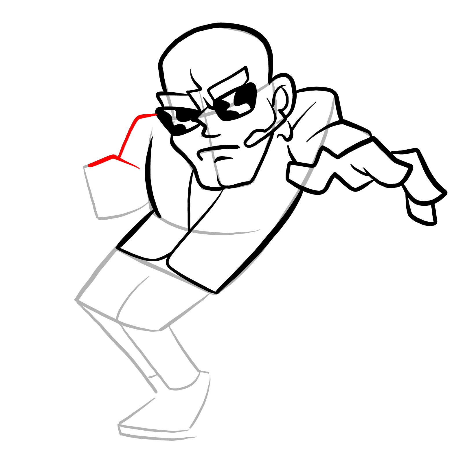 How to draw a Soft Henchman - step 18