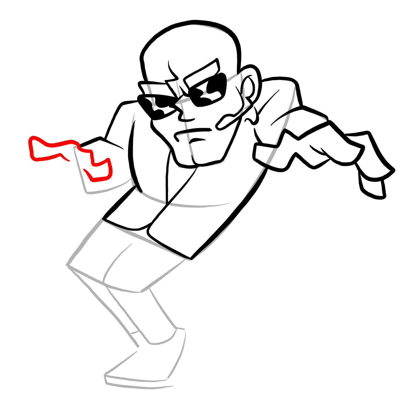 How to draw a Soft Henchman - step 19