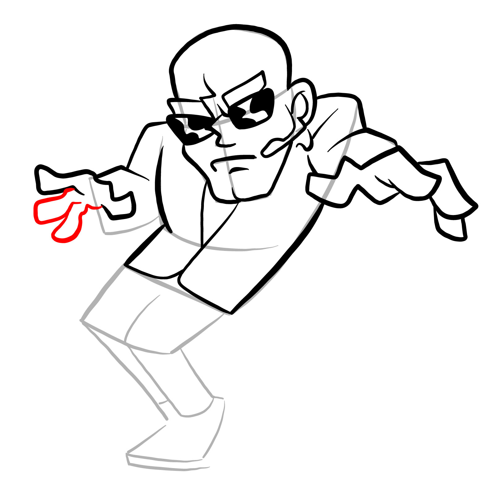 How to draw a Soft Henchman - step 20