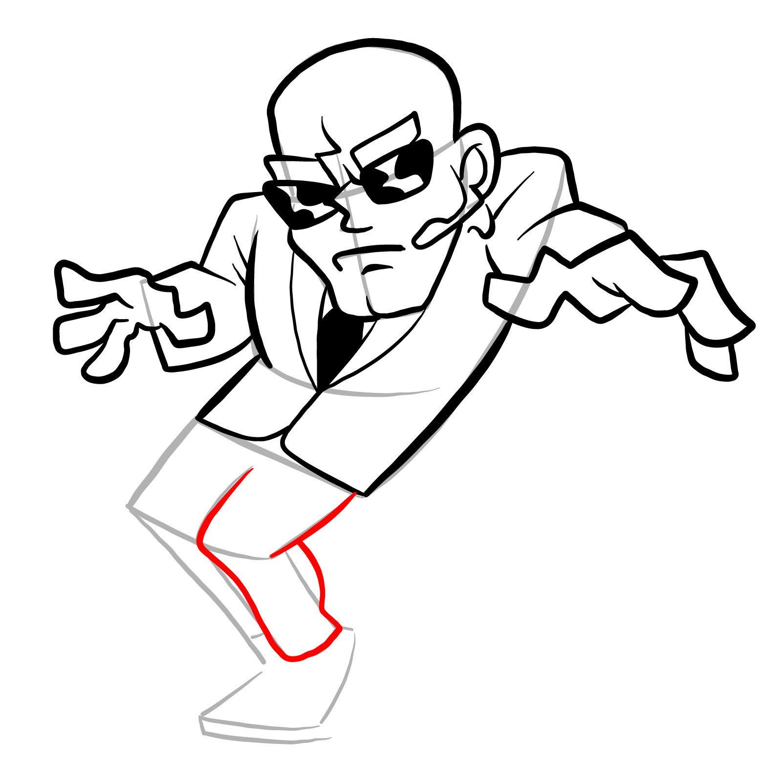 How to draw a Soft Henchman - step 23