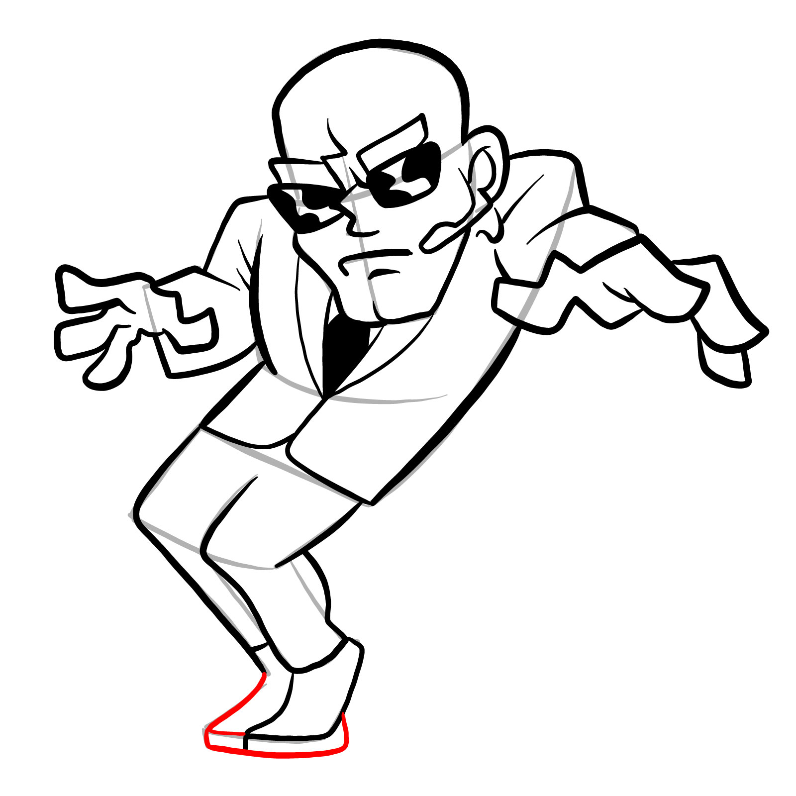 How to draw a Soft Henchman - step 26